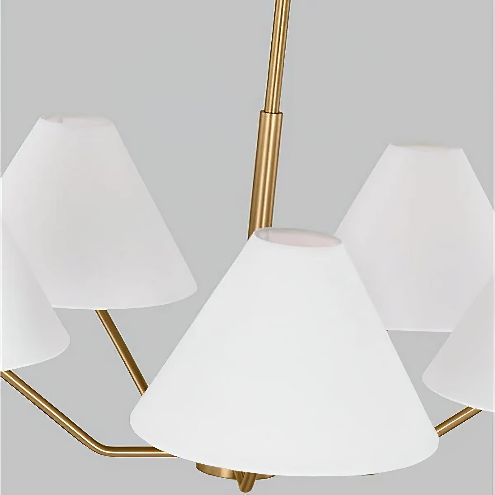 Minimalist Black Fabric Shade Chandelier - Cueteks