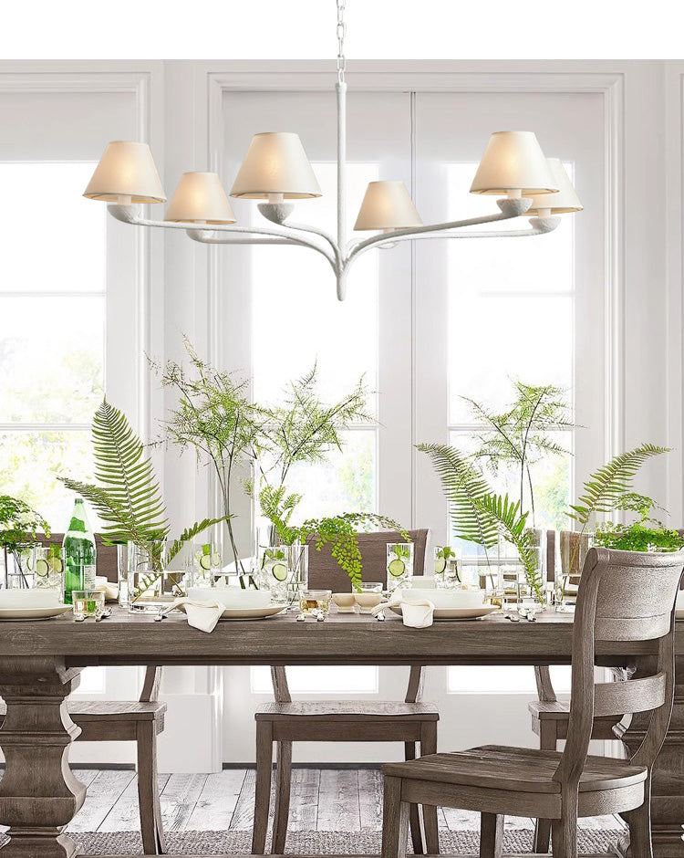 Dorsey Round 6-Light Chandelier - Cueteks