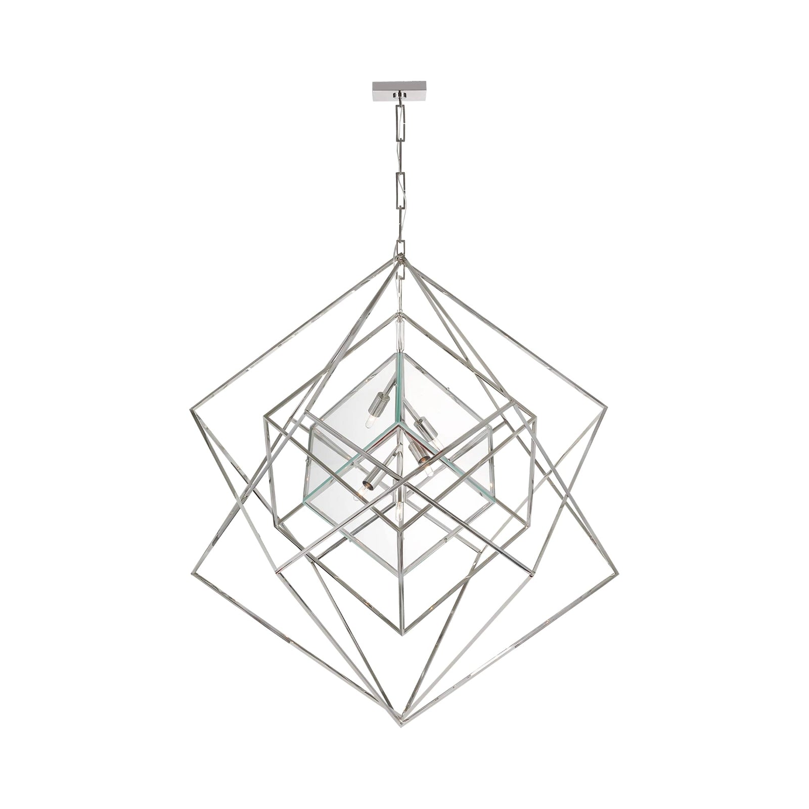 Contemporary Abstract Metal Chandelier - Cueteks