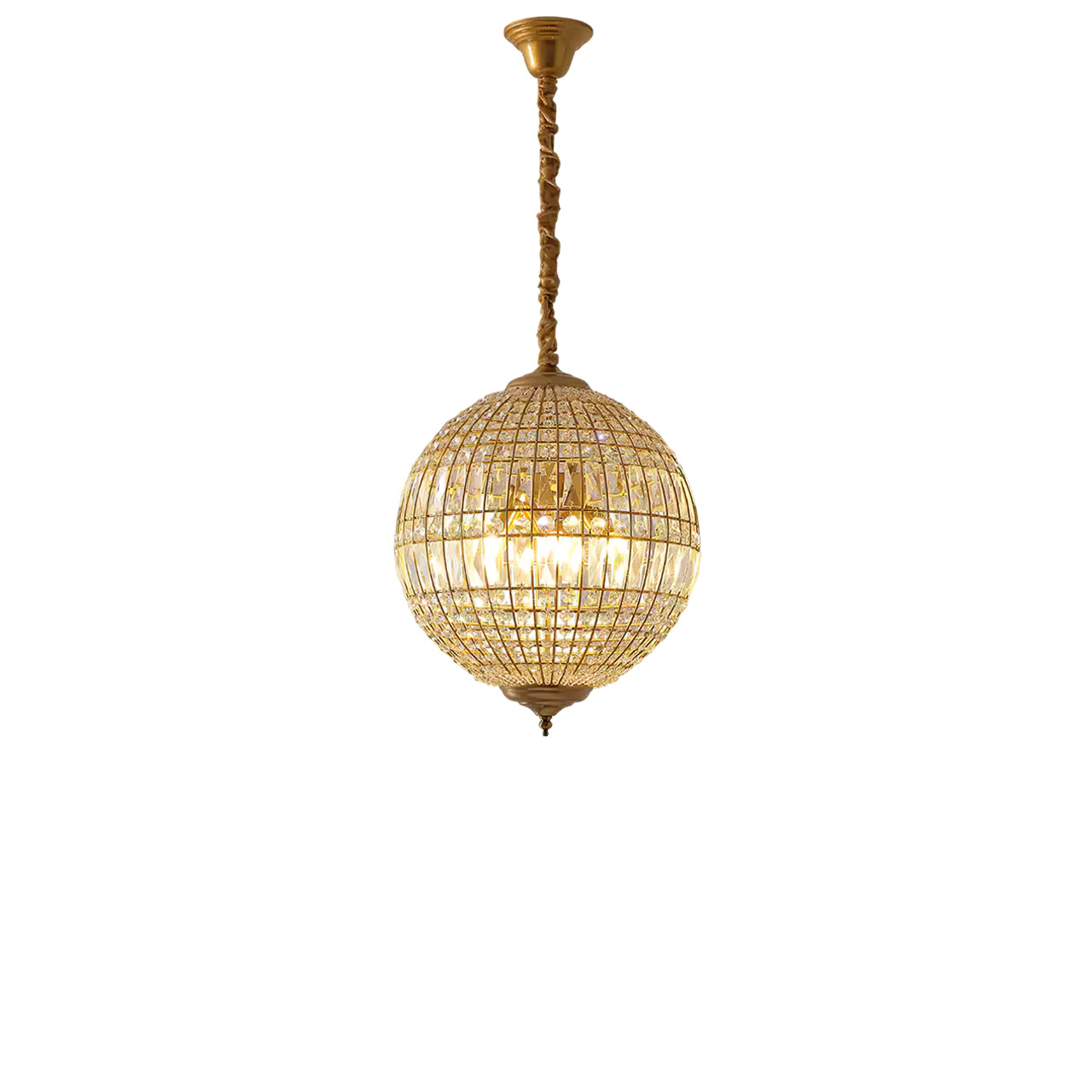 Vintage style crystal ball Pendant Light - Cueteks