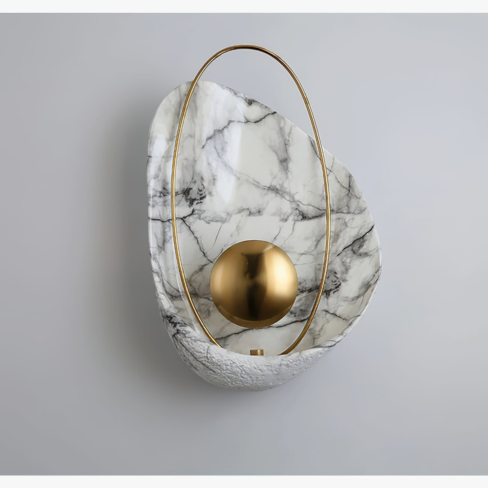 Artisan Shell Marble Wall Sconce - Cueteks