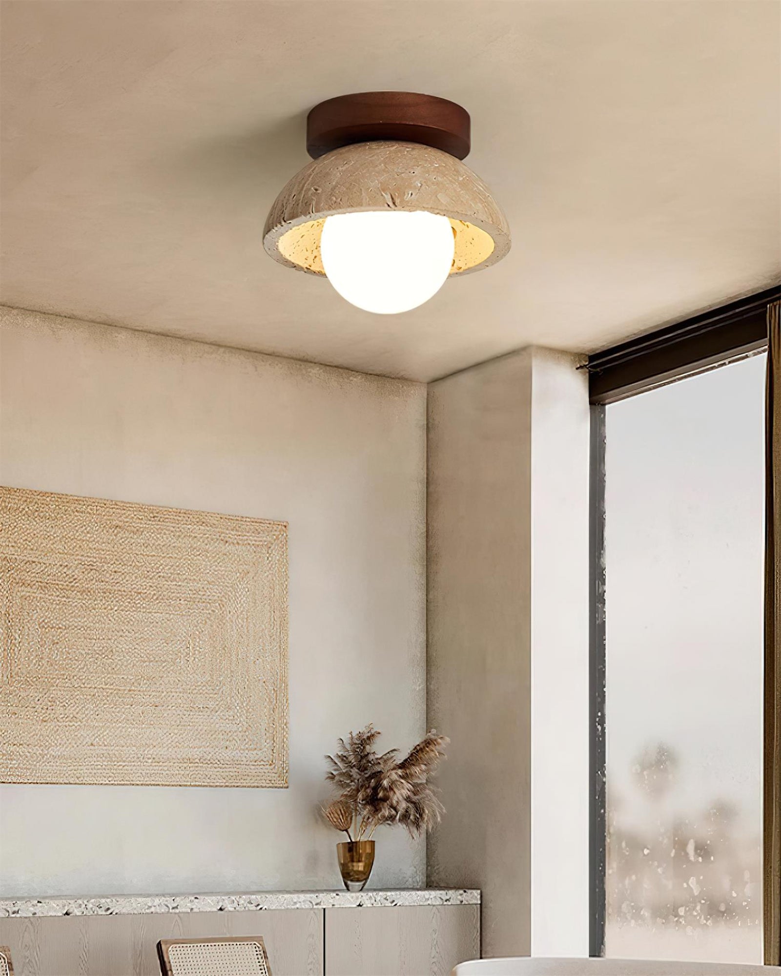Piedra wood ceiling lamp - Cueteks