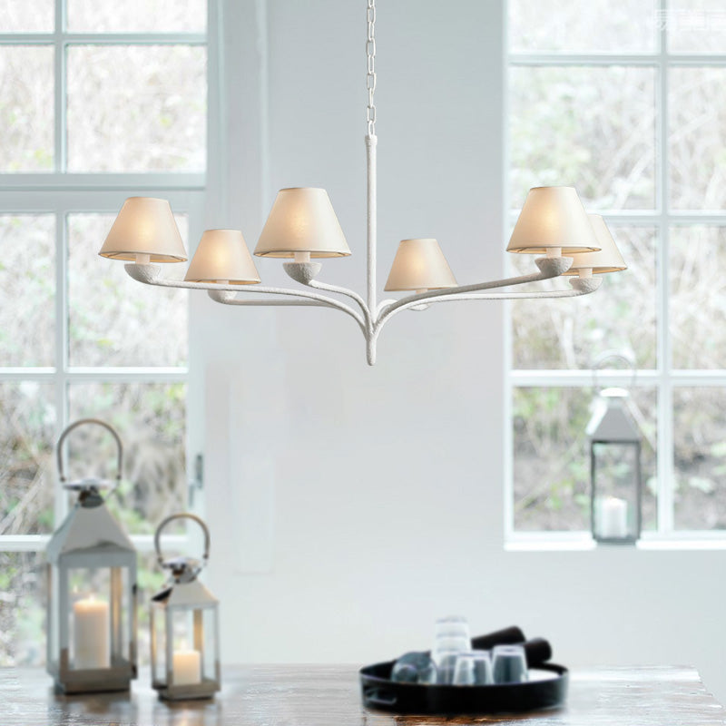 Dorsey Round 6-Light Chandelier - Cueteks