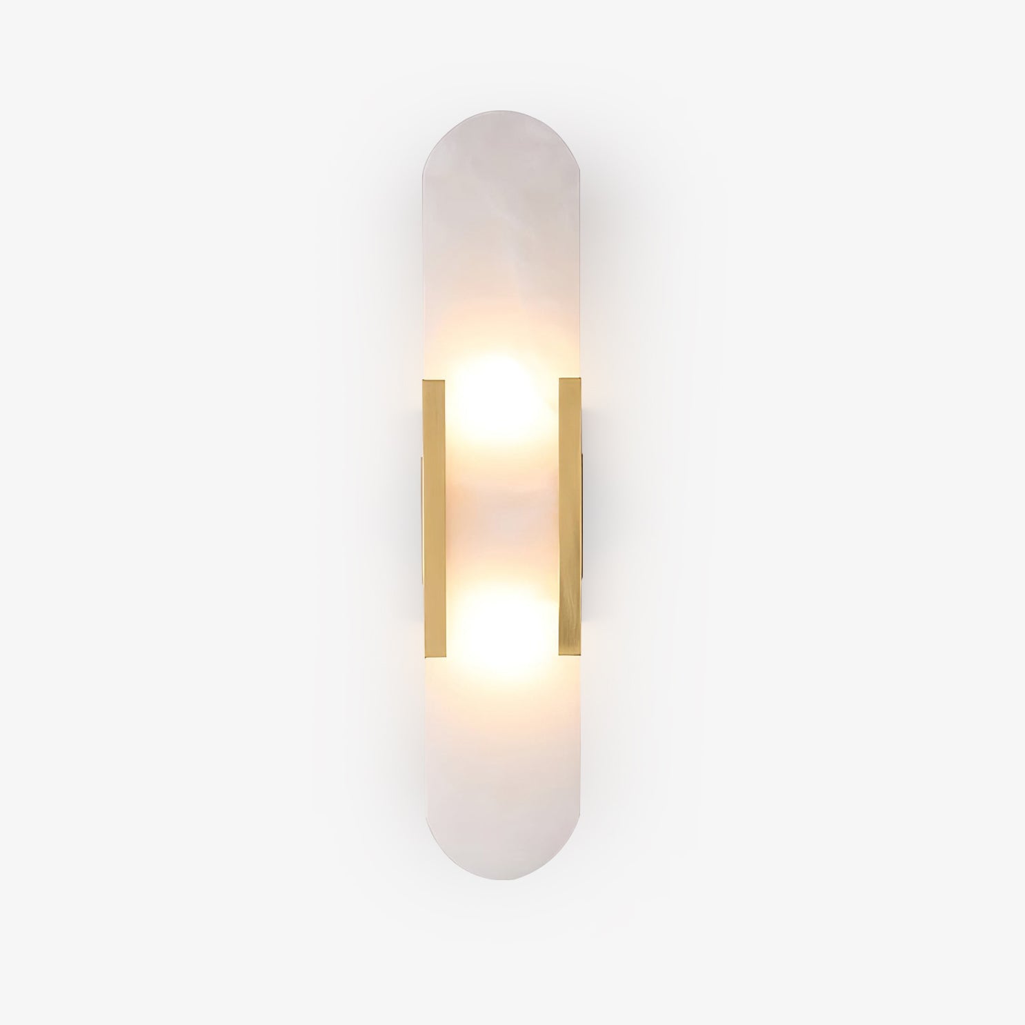 Modern Vertical Alabaster Wall Sconce - Cueteks