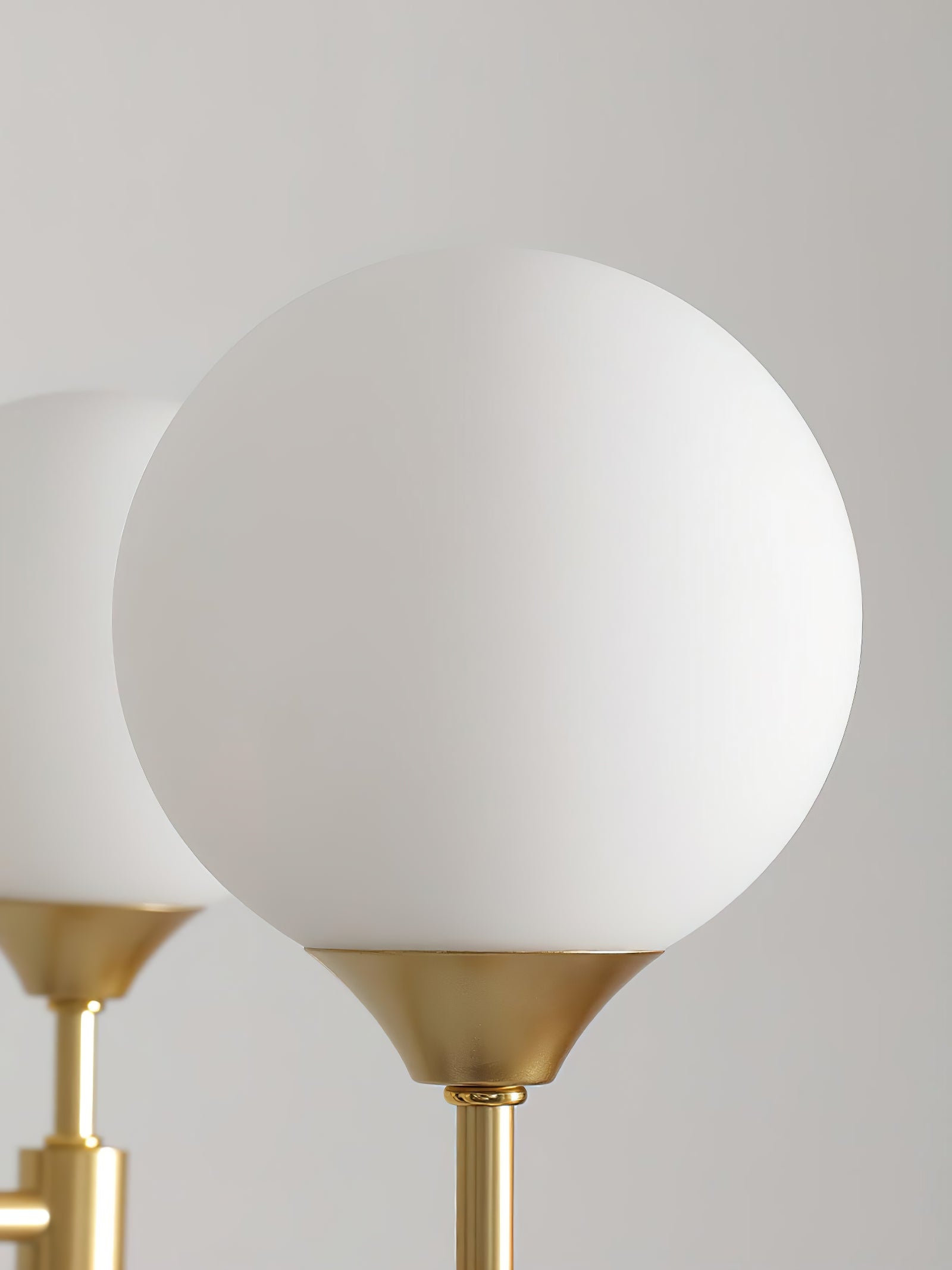 Brass Globe Mid-Century Modern Chandelier - Cueteks
