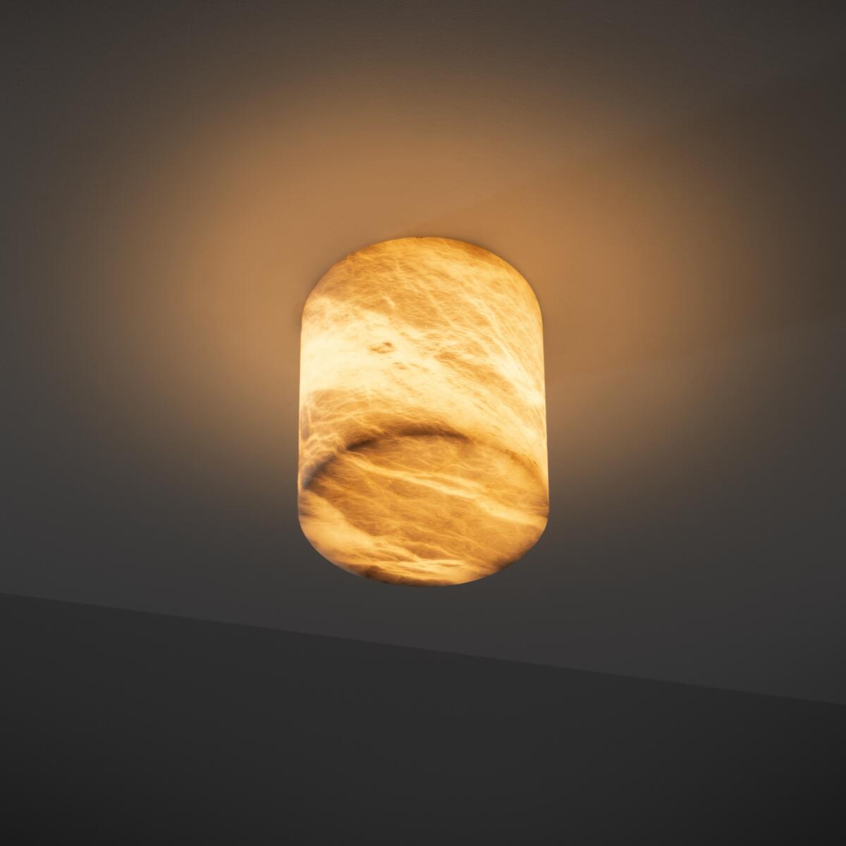 Small Alabaster Ceiling Light - Cueteks