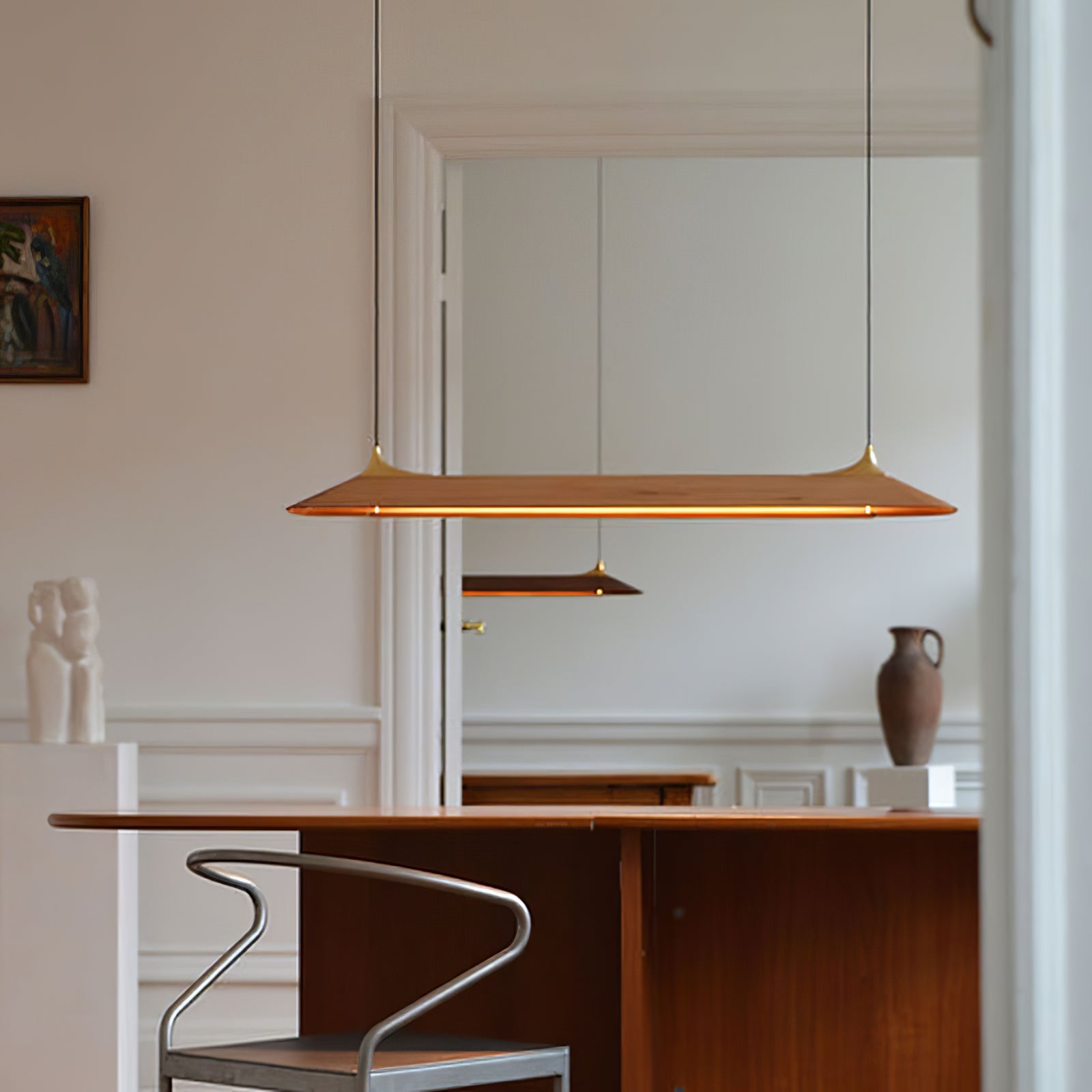 Mernoe walnut pendant lamp - Cueteks