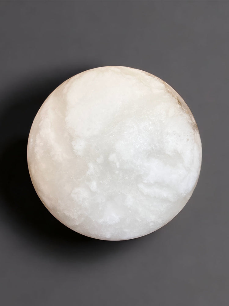 Lunar Glow Alabaster Wall Light - Cueteks