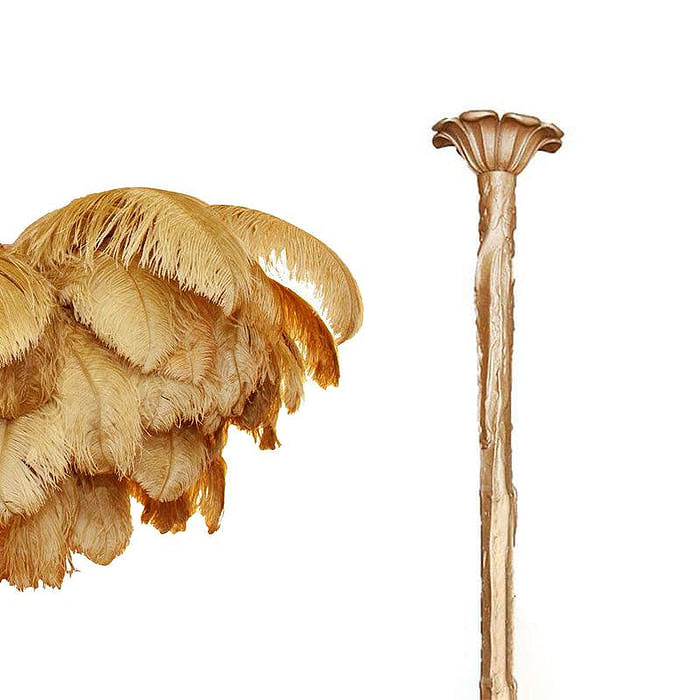 Colorful Ostrich Feather Chandelier - Cueteks