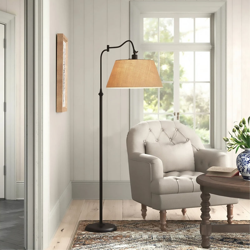 Adesso 3349-26 Rodeo Linen Floor Lamp - Cueteks