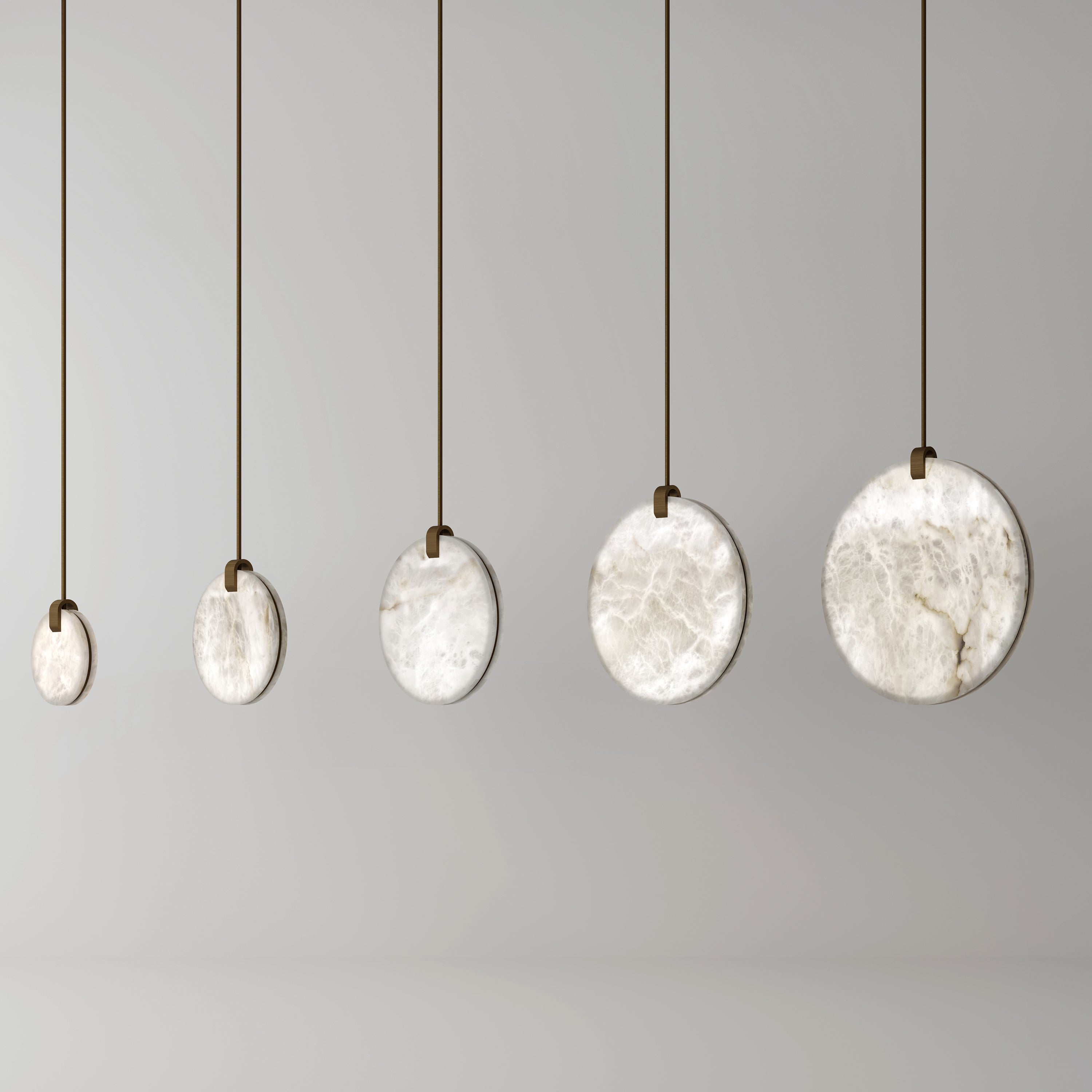Tiered Alabaster Staircase Chandelier - Cueteks