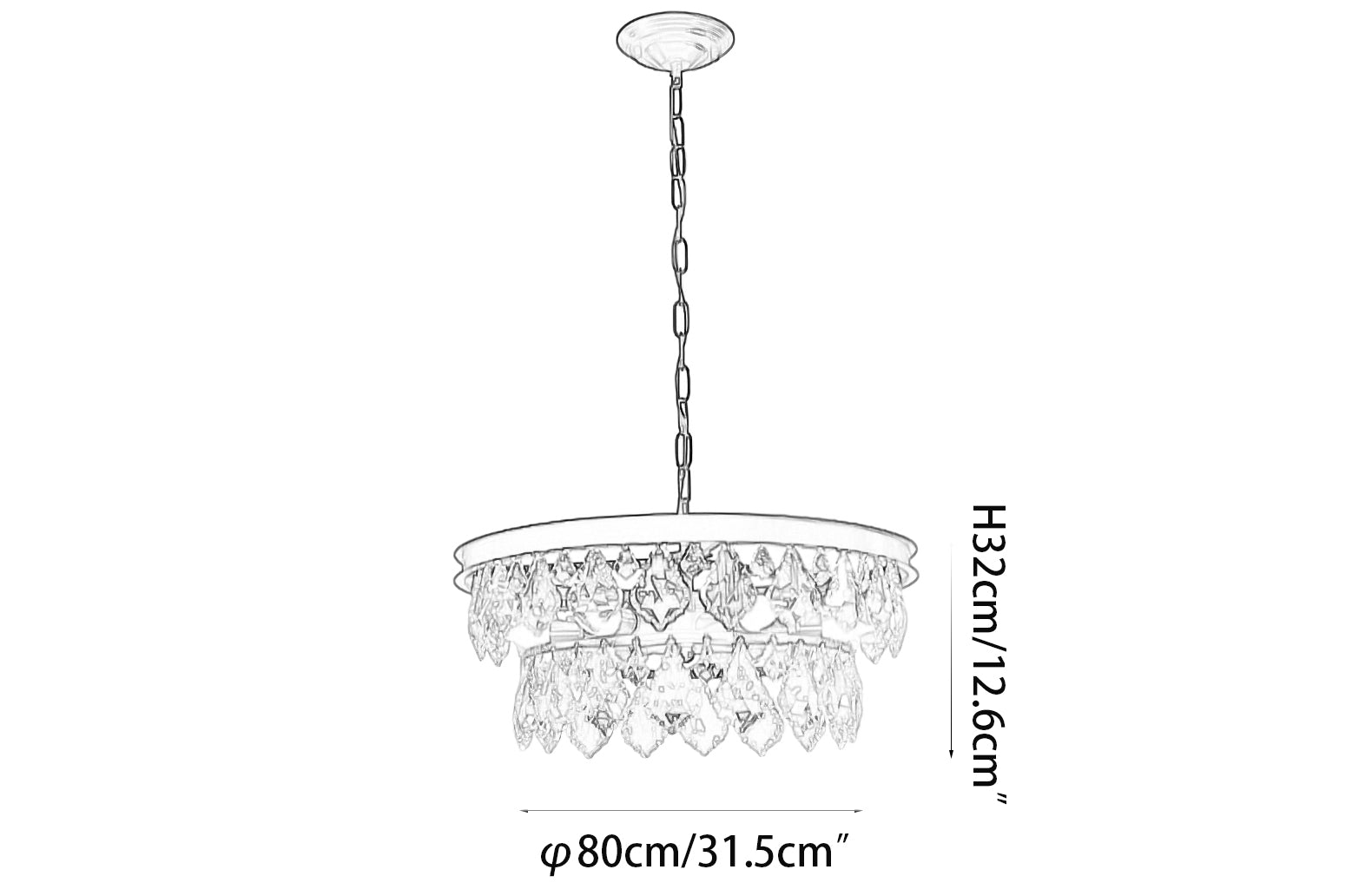 Modern luxury crystal chandelier - Cueteks