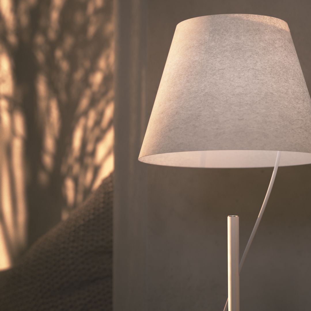 slim line hover LED table lamp - Cueteks