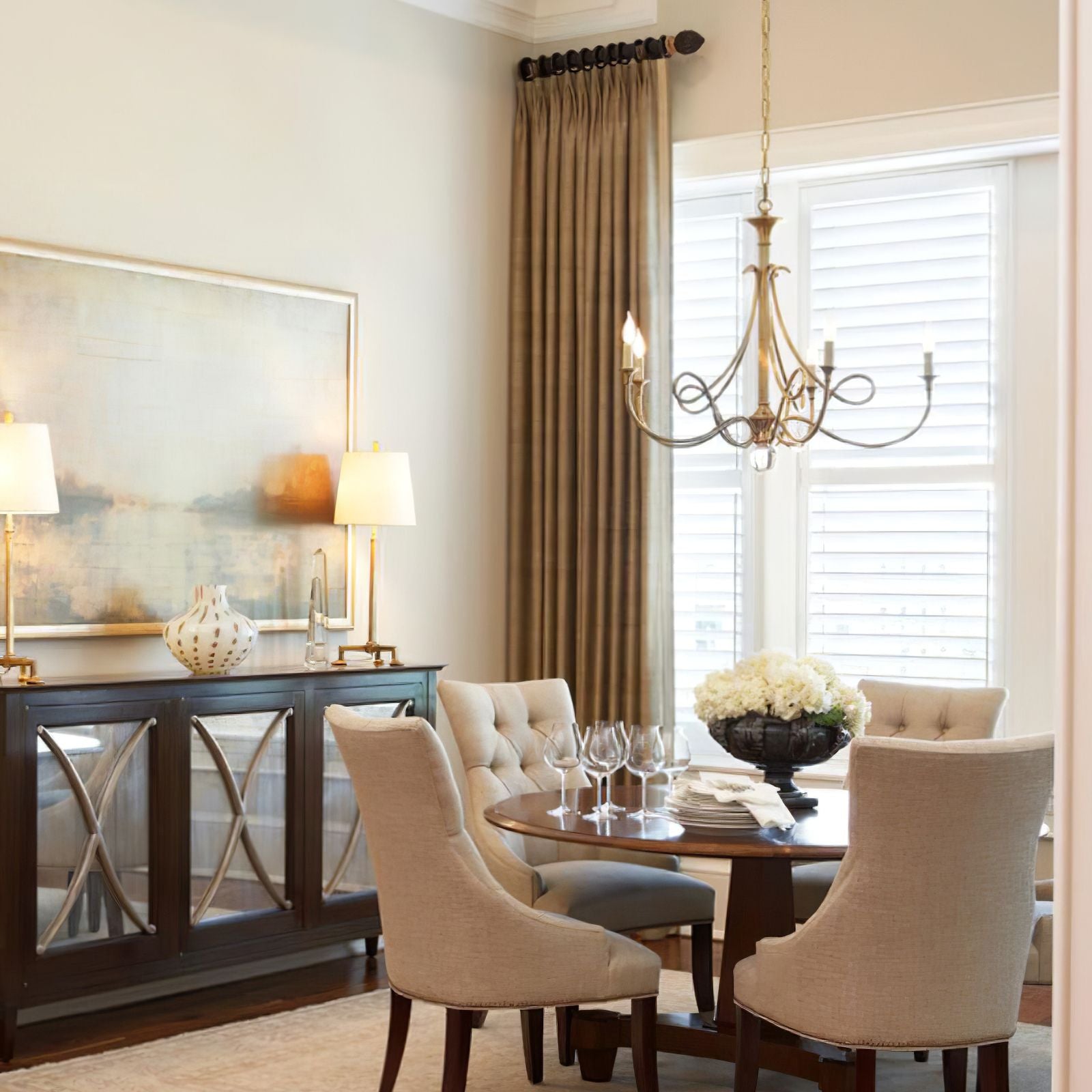 Large Twisted Loop Chandelier - Cueteks