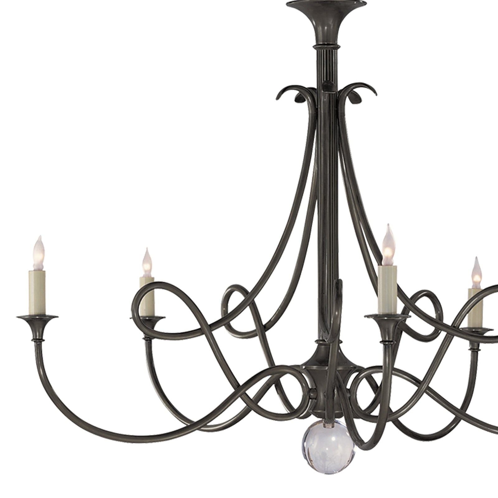 Large Twisted Loop Chandelier - Cueteks