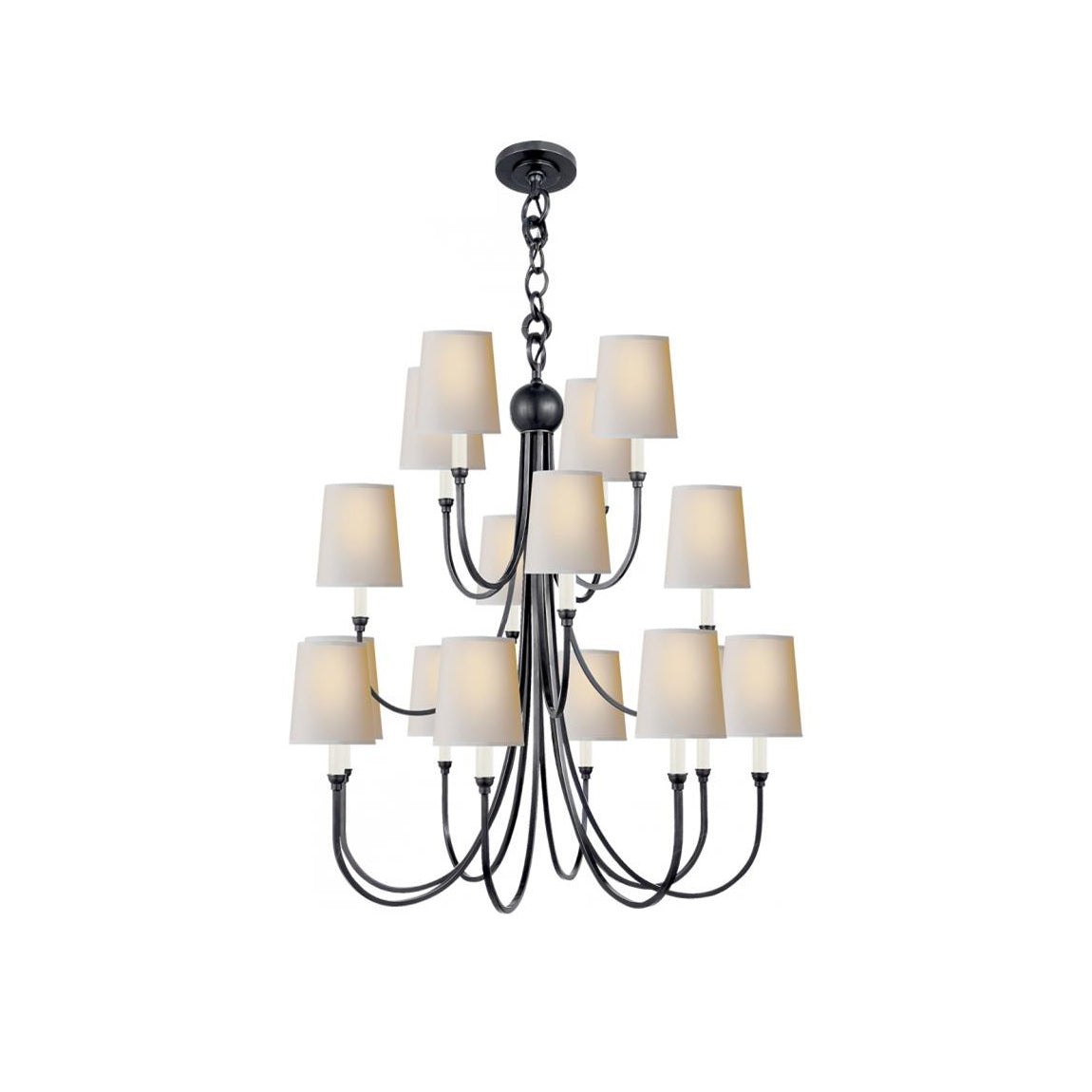 Classic extra large reed chandelier - Cueteks