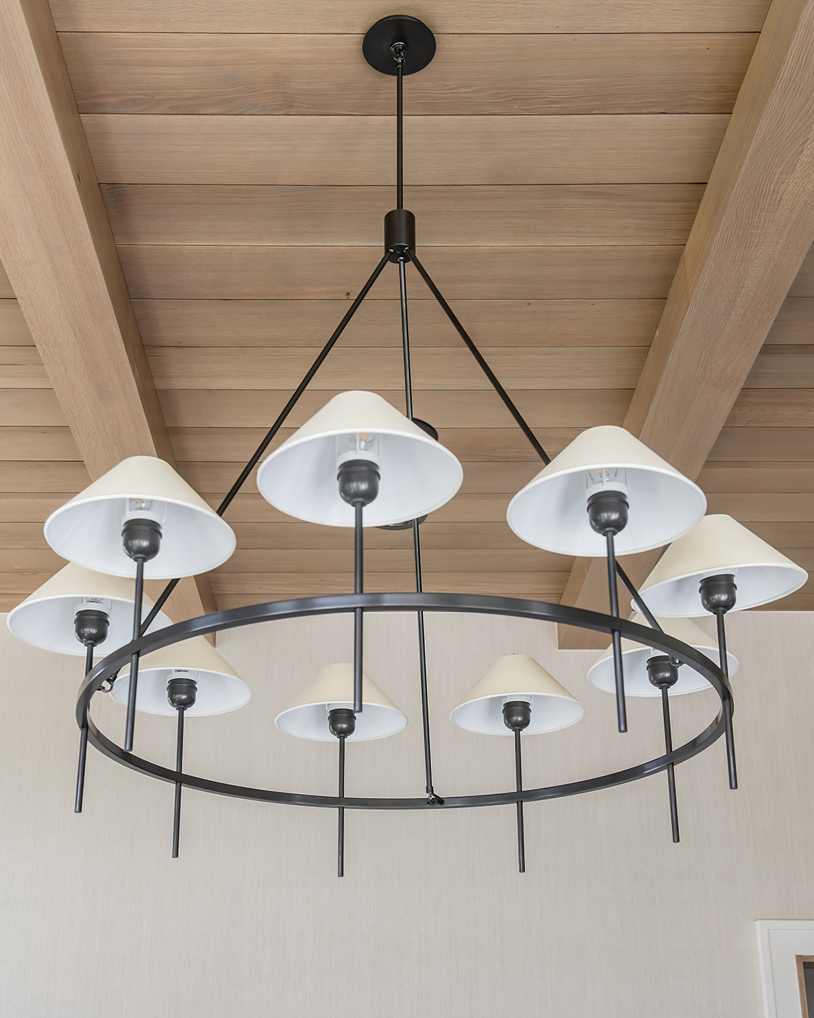 Hackney Industrial Cage Chandelier - Cueteks