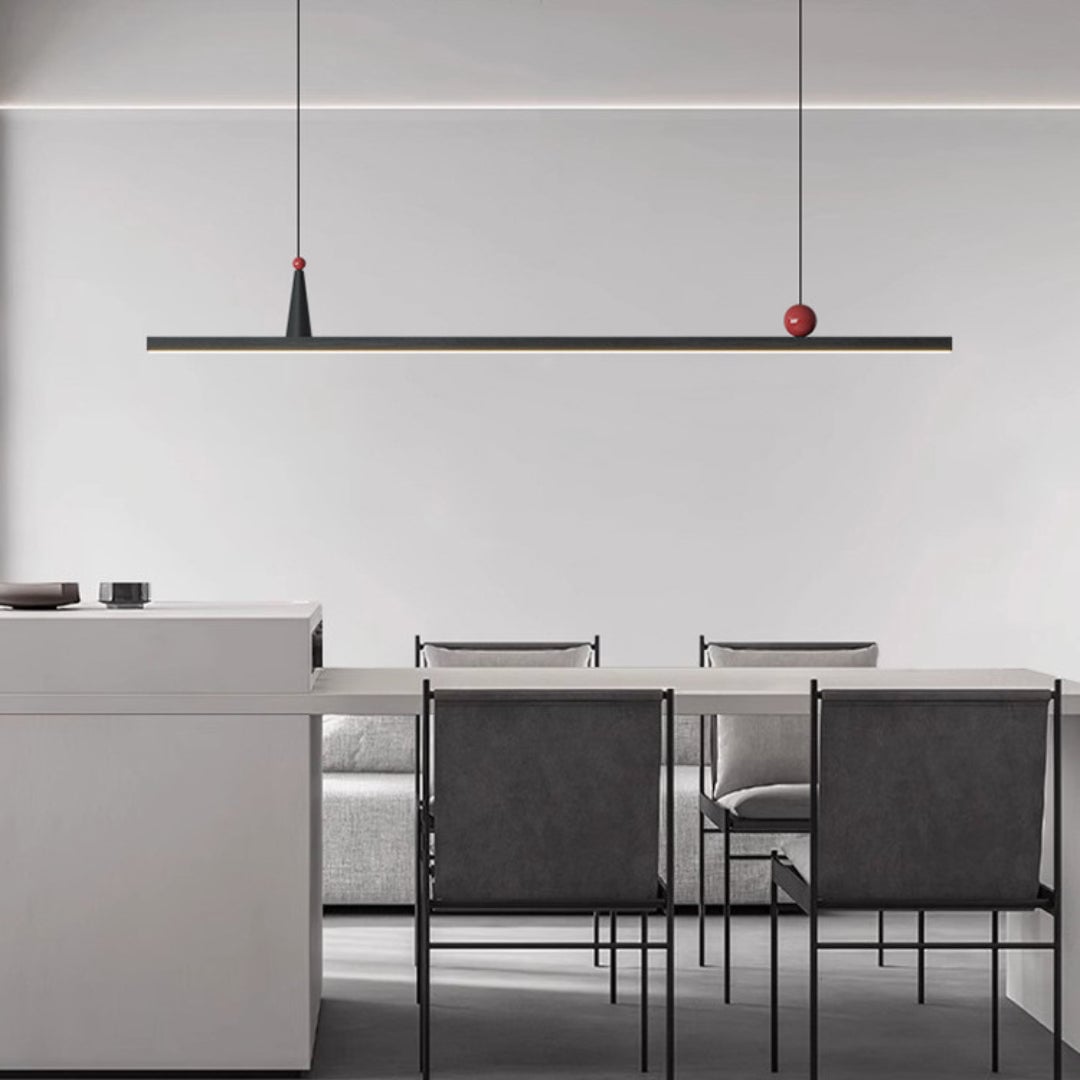OSBELE Modern Black Linear Chandelier - Cueteks