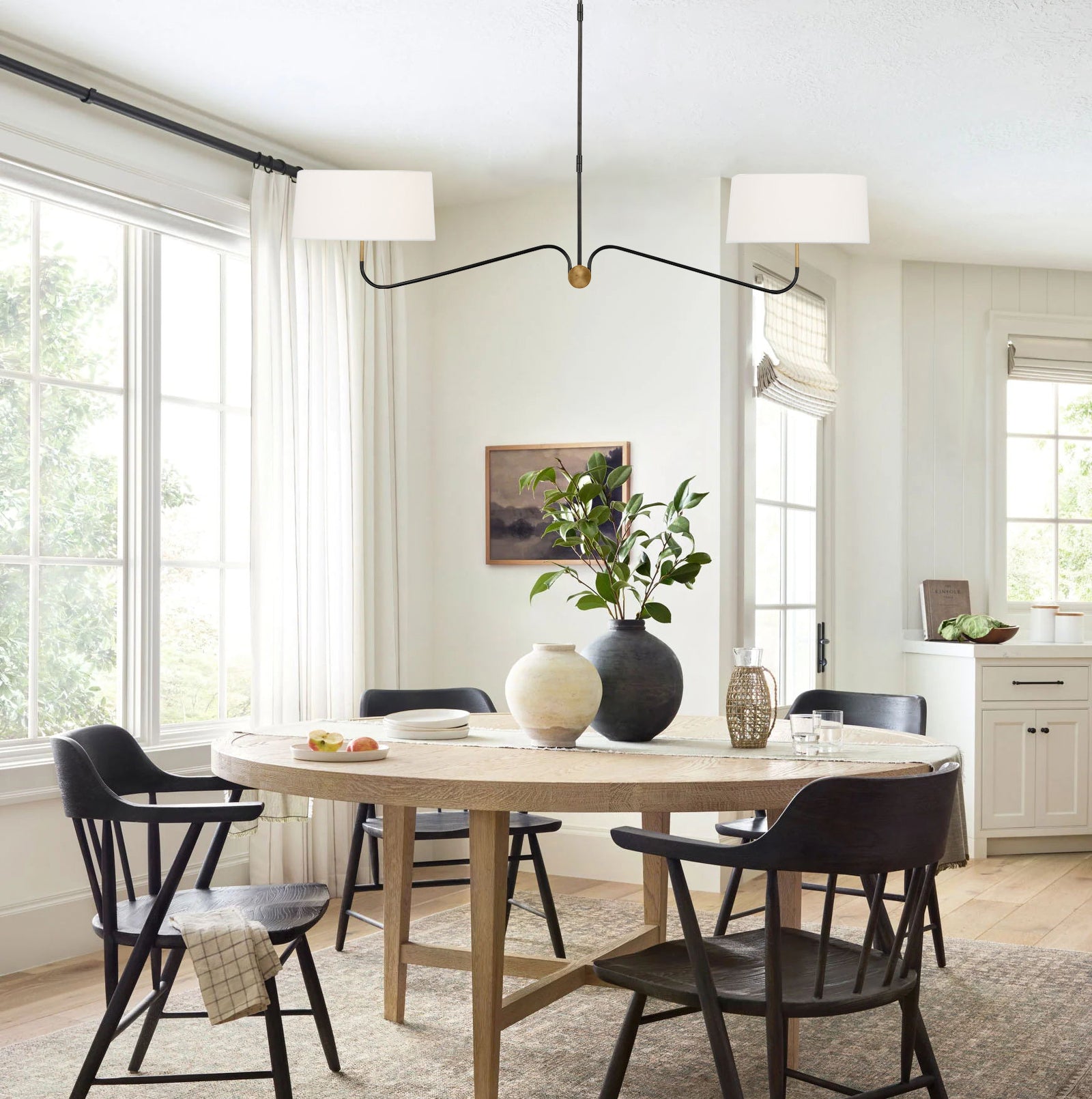 Grande Two-Arm Chandelier - Cueteks