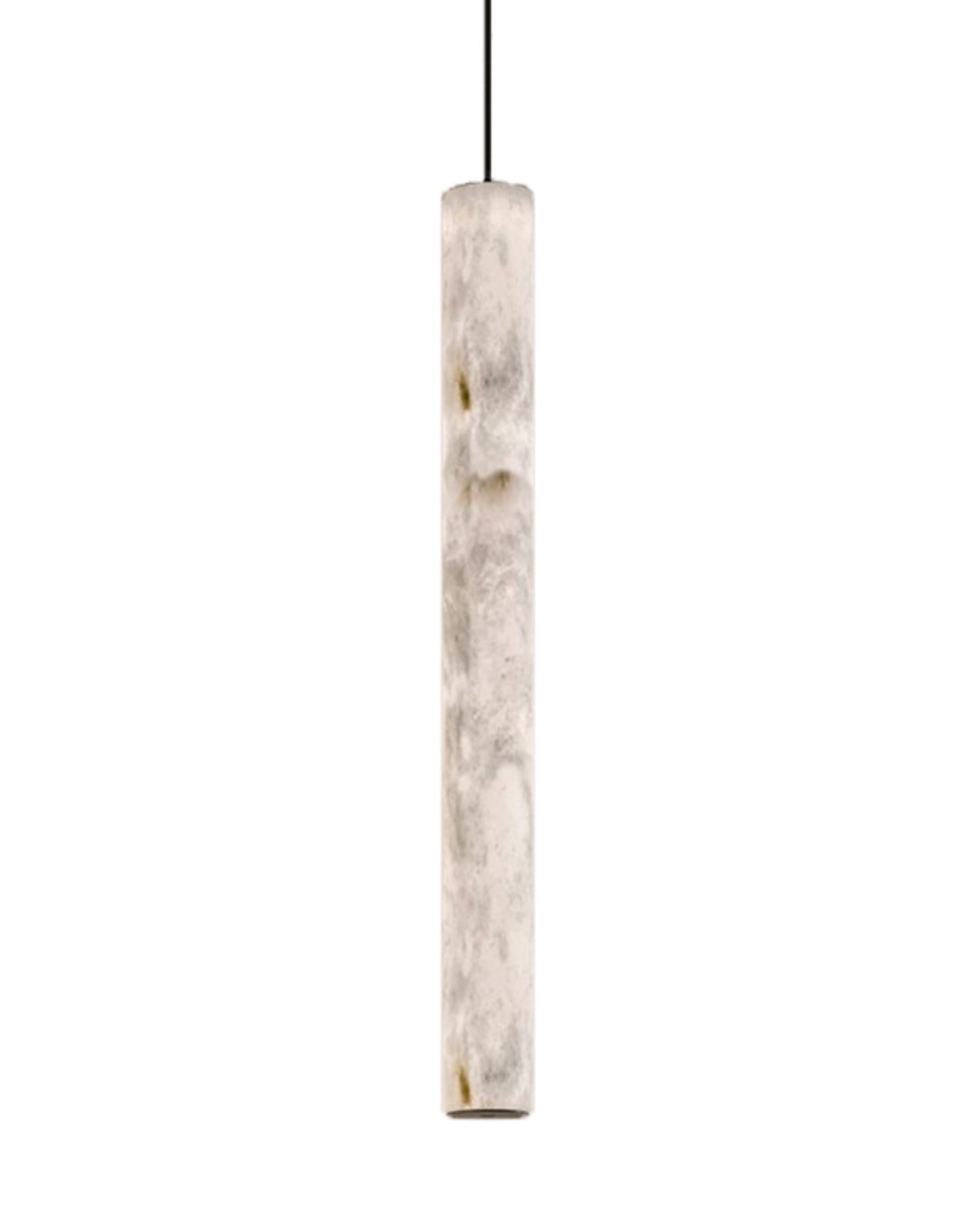 Slim Alabaster Cylinder Pendant Light - Cueteks