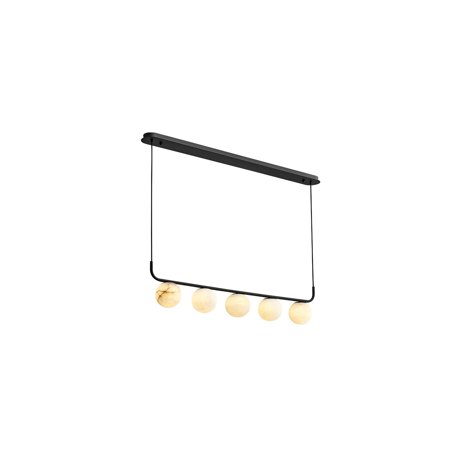 Tribeca Rohr 5 Alabaster Pendant Lamp - Cueteks