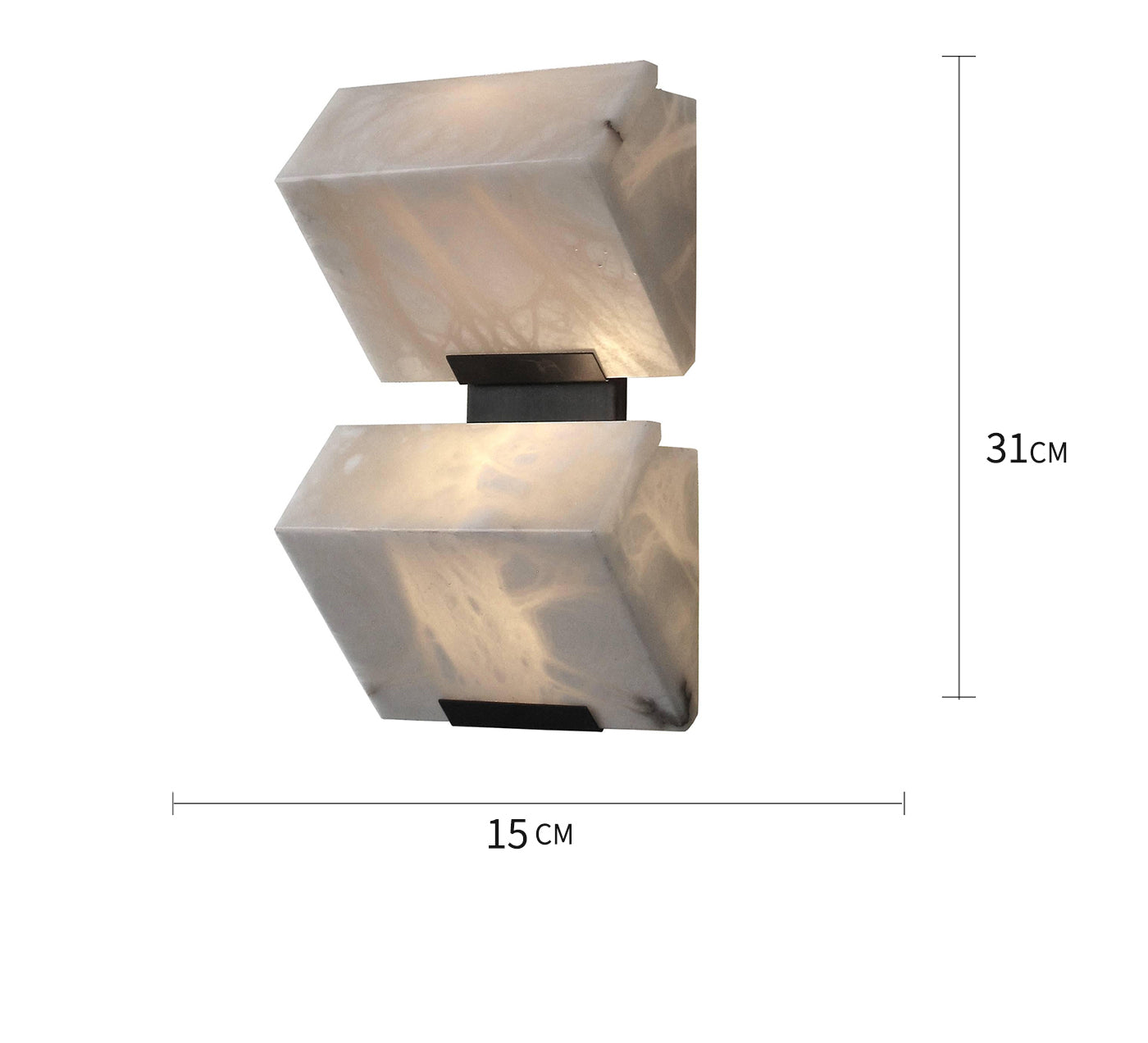 Elegant Alabaster Wall Light - Cueteks