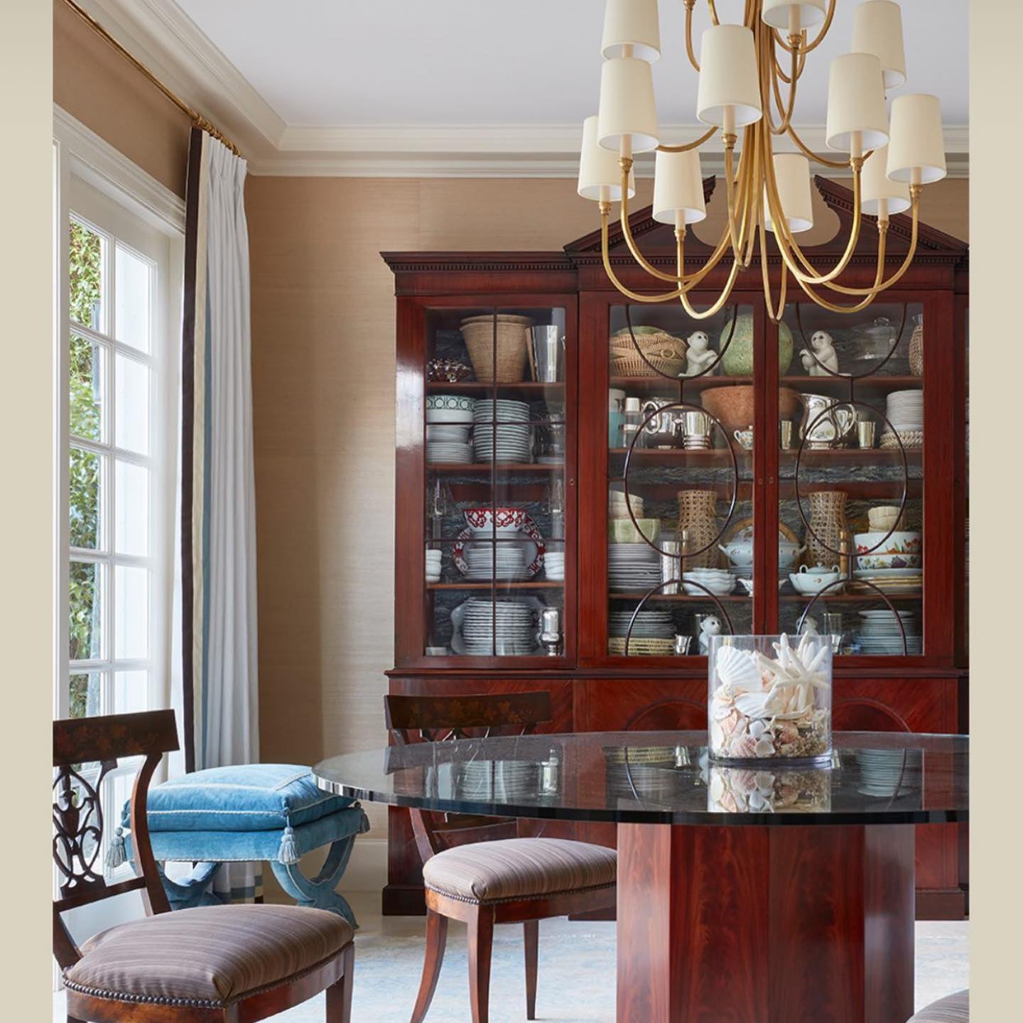 Classic extra large reed chandelier - Cueteks