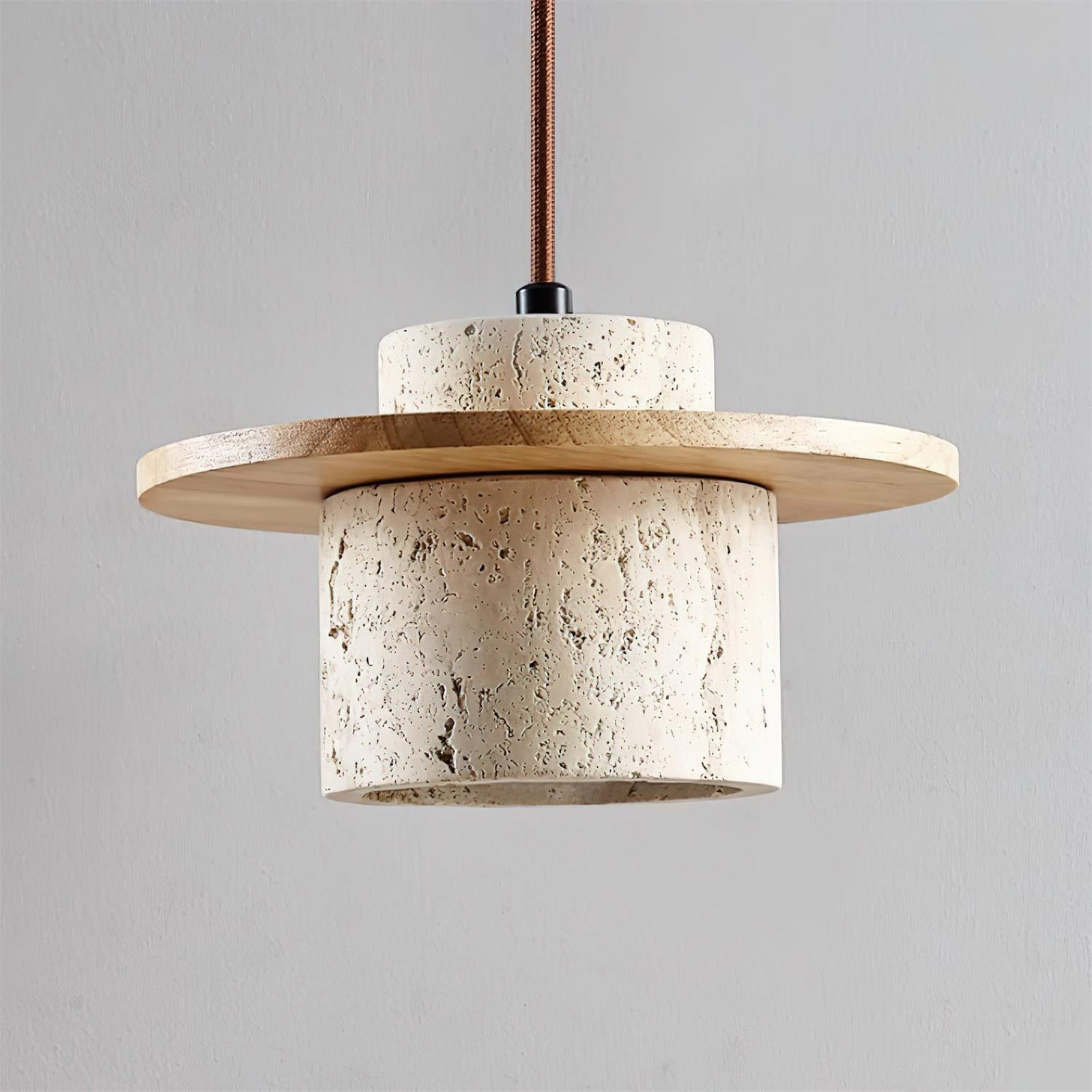 Rustic Textured Cata  Stone Wall Lamp - Cueteks