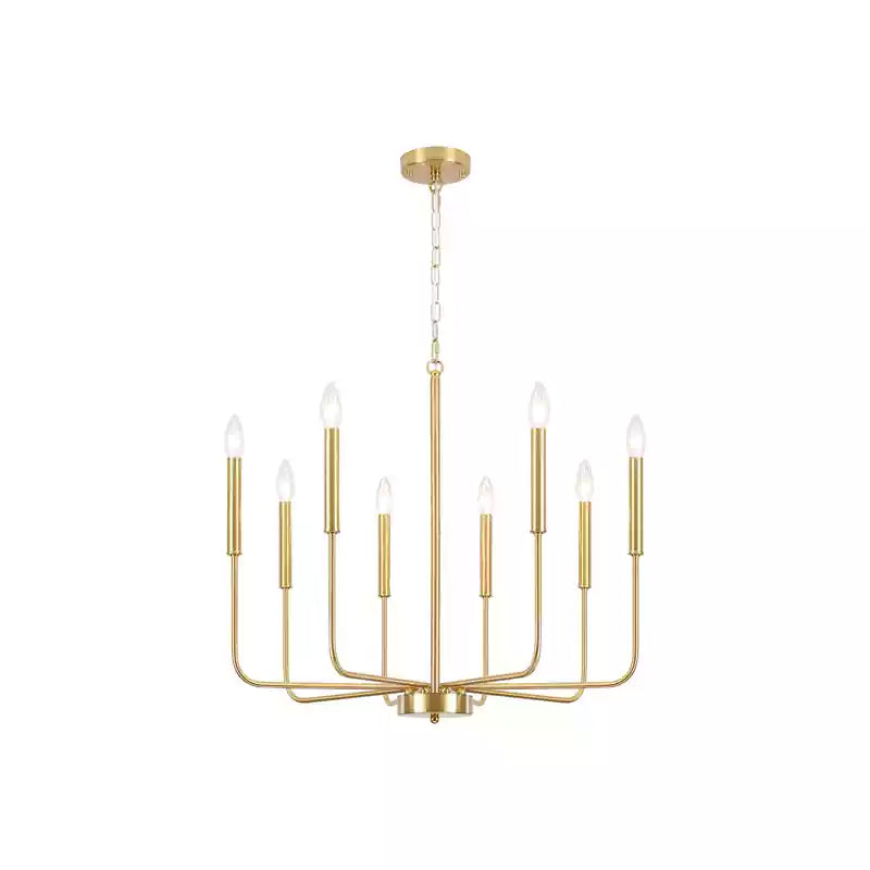 Modern Black Candlestick Chandelier - Cueteks