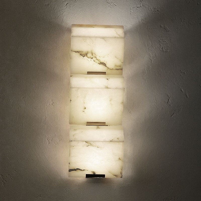 Elegant Alabaster Wall Light - Cueteks