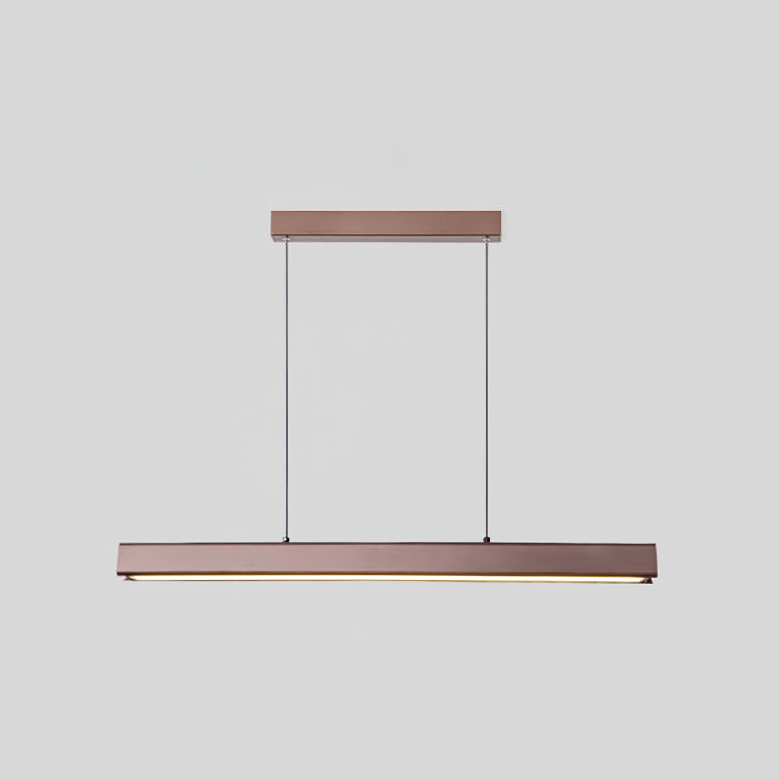 Walnut minimalist wood chandelier - Cueteks