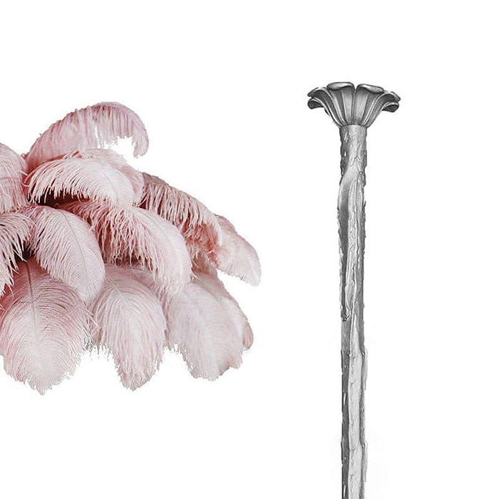 Colorful Ostrich Feather Chandelier - Cueteks