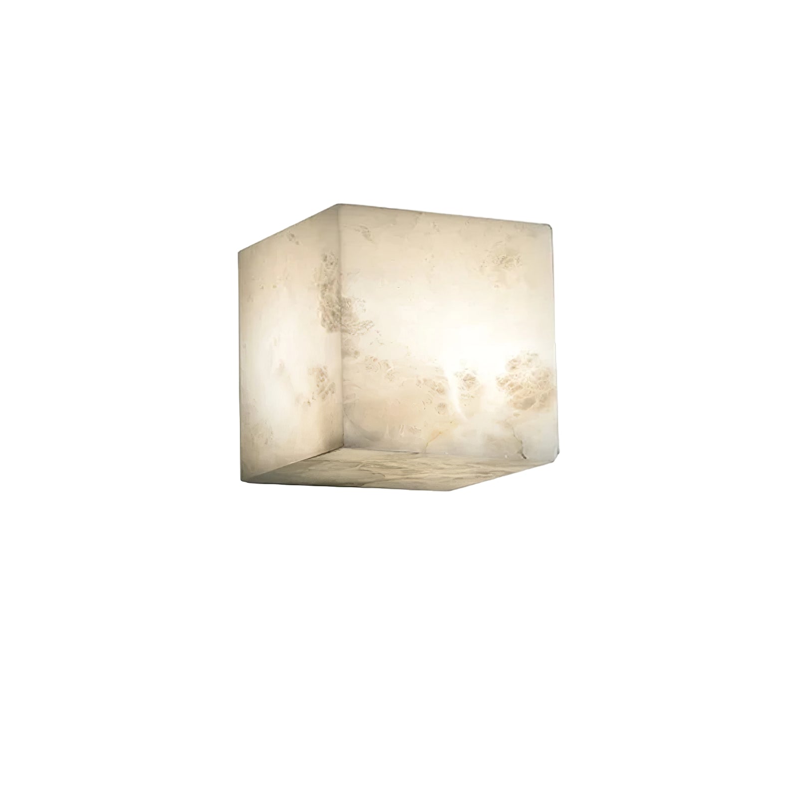Alabaster Cube Wall Light - Cueteks