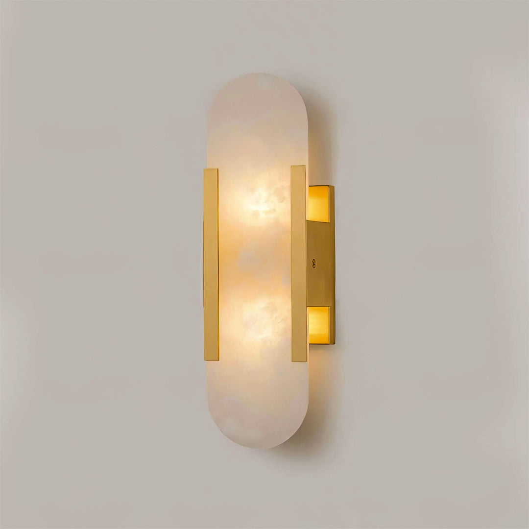Modern Vertical Alabaster Wall Sconce - Cueteks