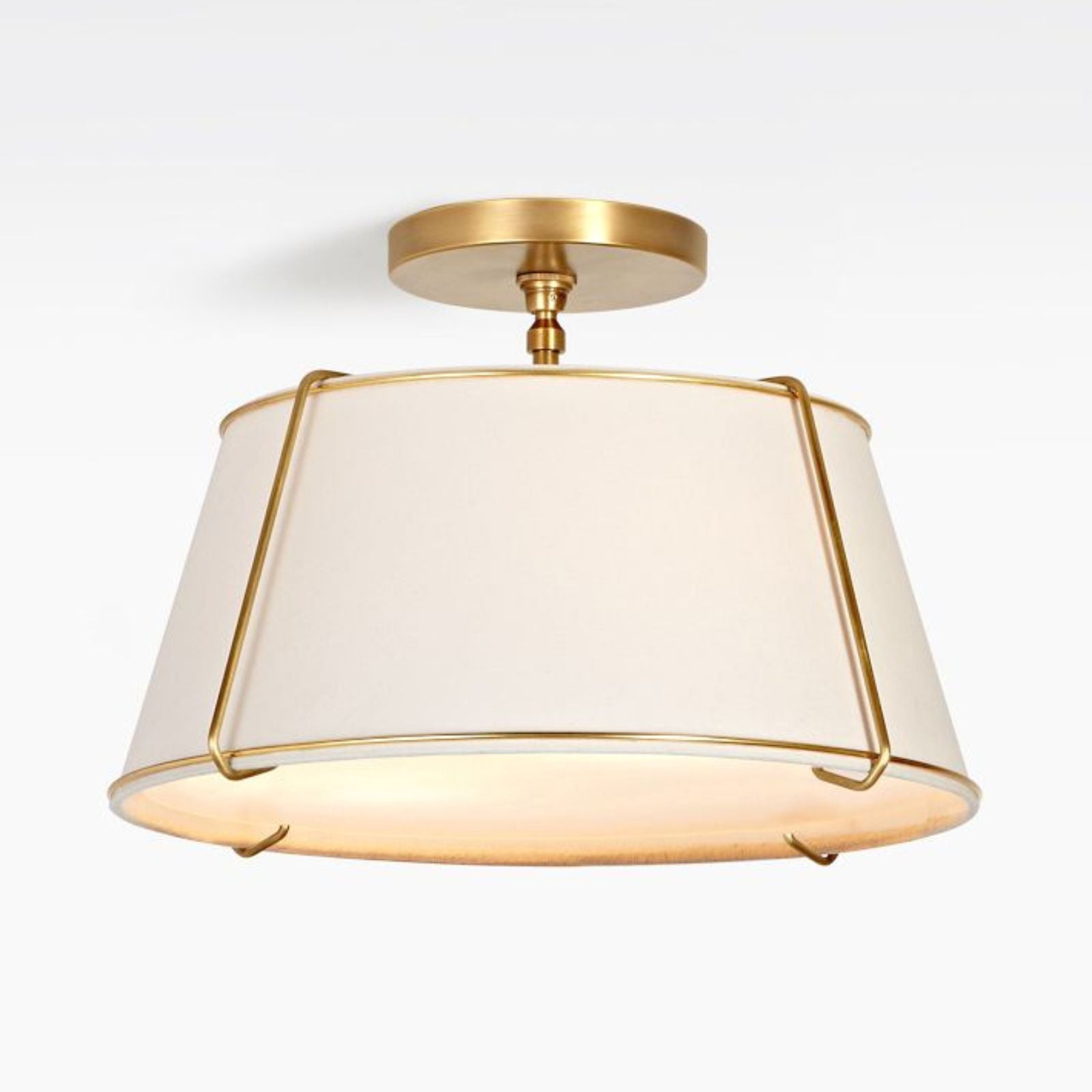 Gold Conical Semi-Flush Lise Ceiling Light - Cueteks