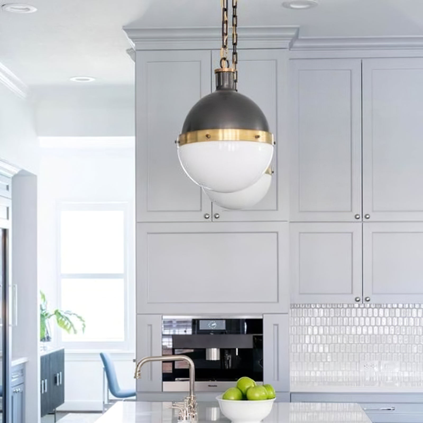 Industrial Globe Hicks Pendant Lamp - Cueteks