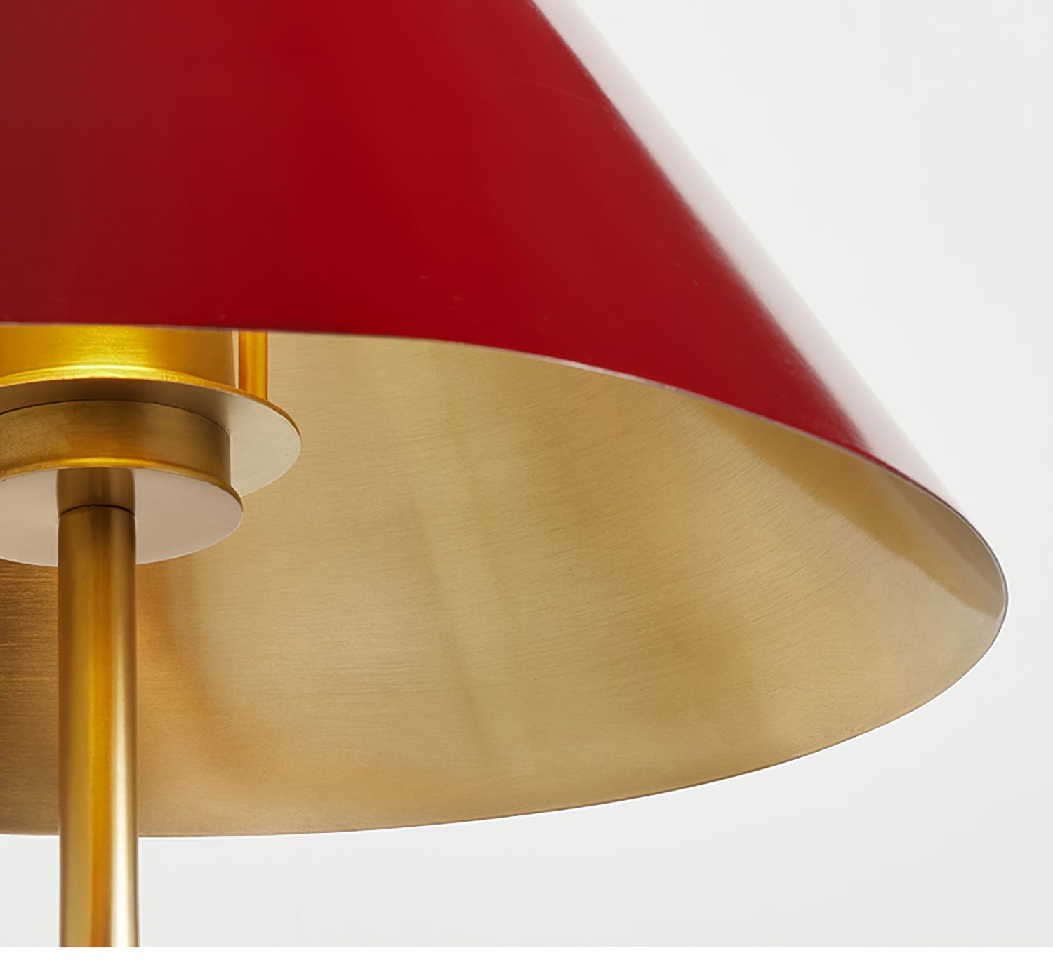 Fabric Lampshade Brass Curved Wall Lamp - Cueteks