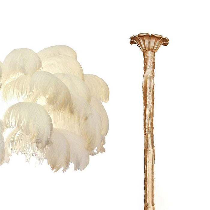 Colorful Ostrich Feather Chandelier - Cueteks