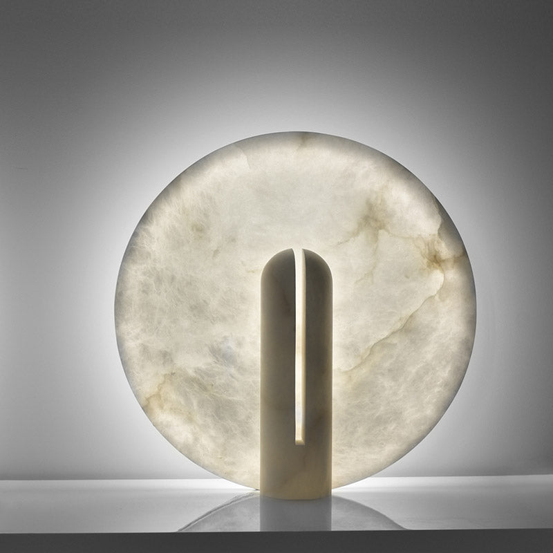 Geometric Alabaster Table Lamp - Cueteks