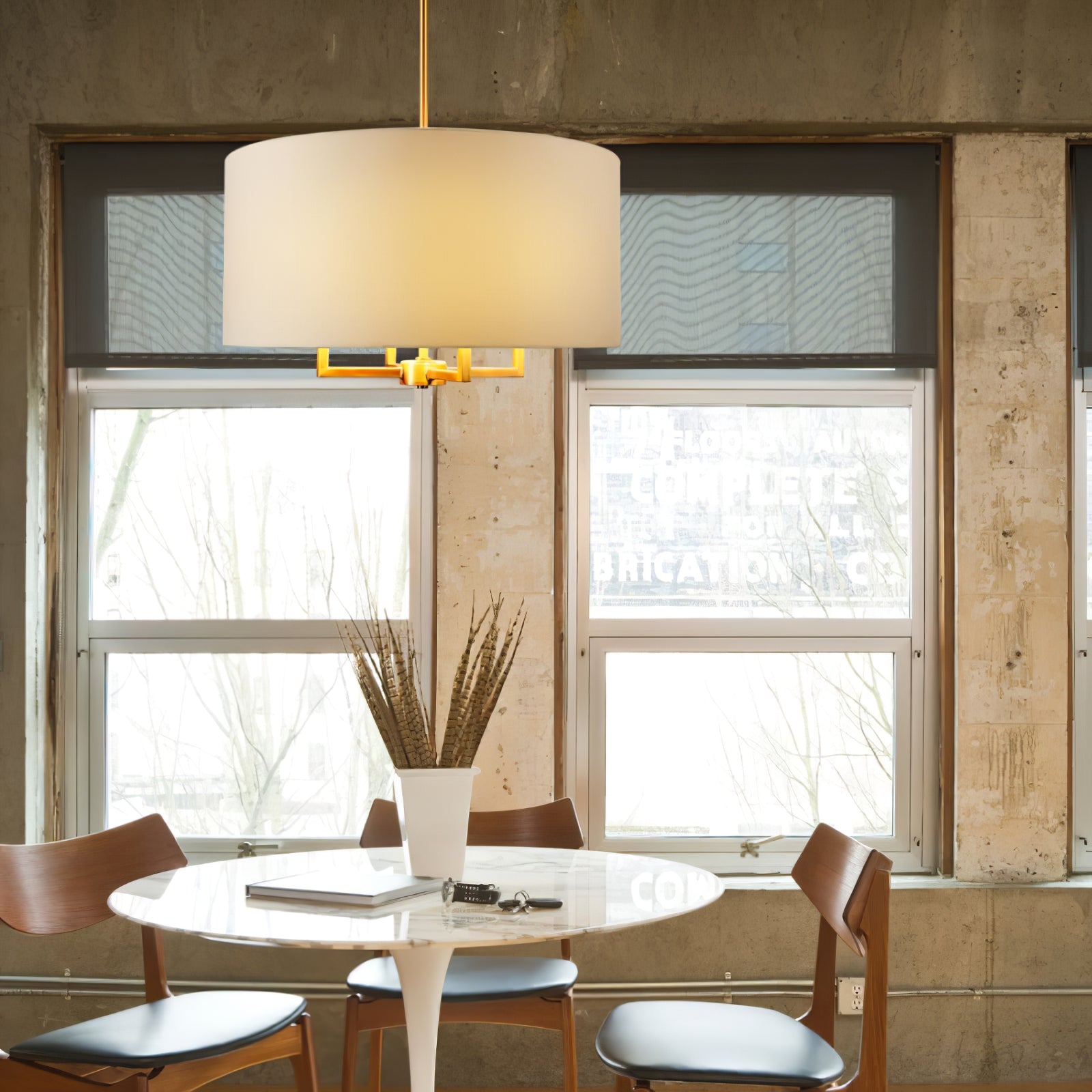 Spherical fabric covered chandelier - Cueteks