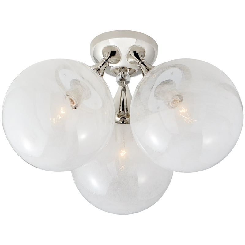 Cristol Large Triple Cloud Glass Ceiling light - Cueteks