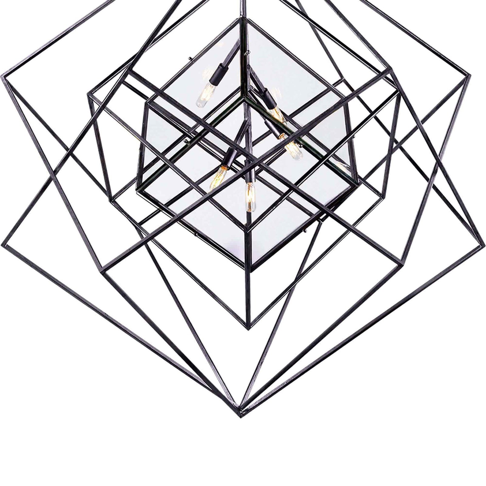 Contemporary Abstract Metal Chandelier - Cueteks