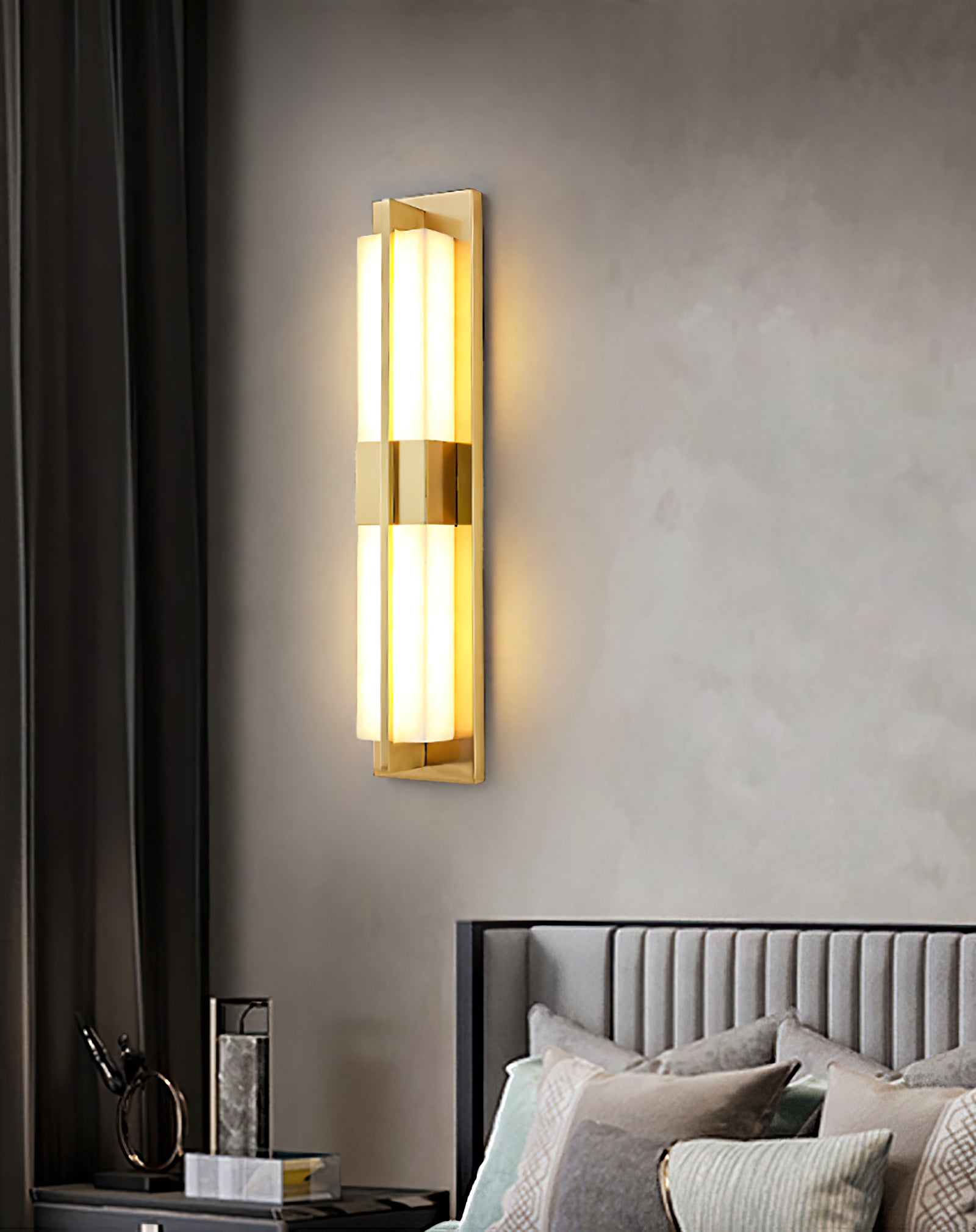Polished Brass Lumina Outdoor Wall Lamp - Cueteks
