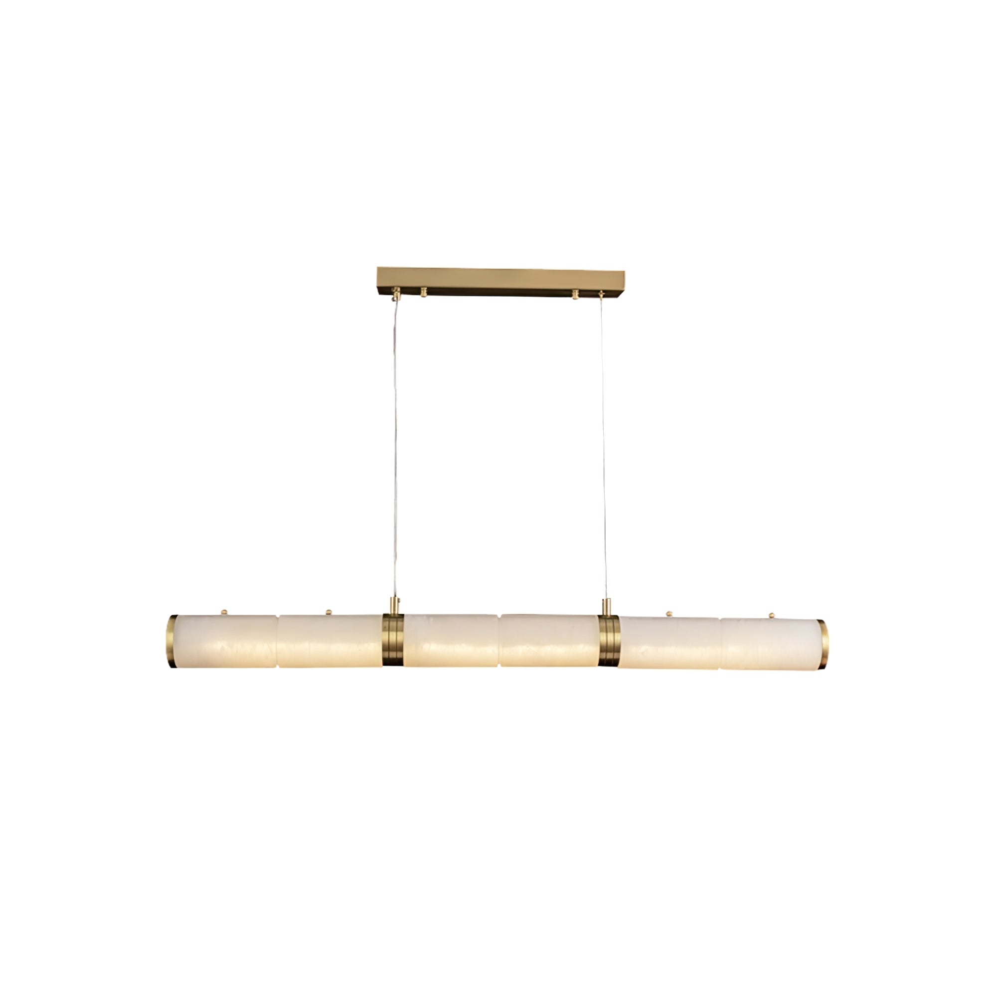 Alabaster Column Linear Chandelier - Cueteks