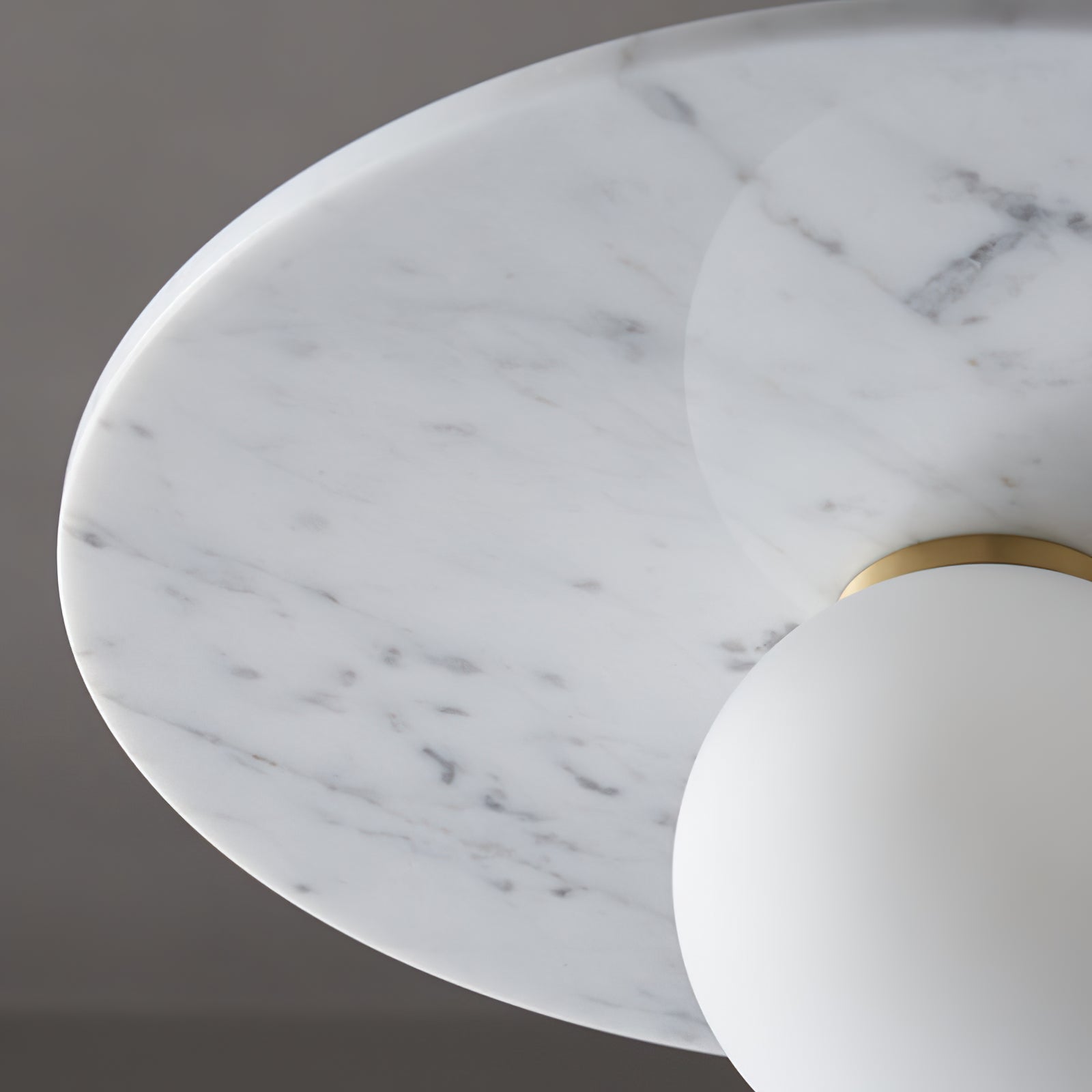 Copper marble round chandelier - Cueteks
