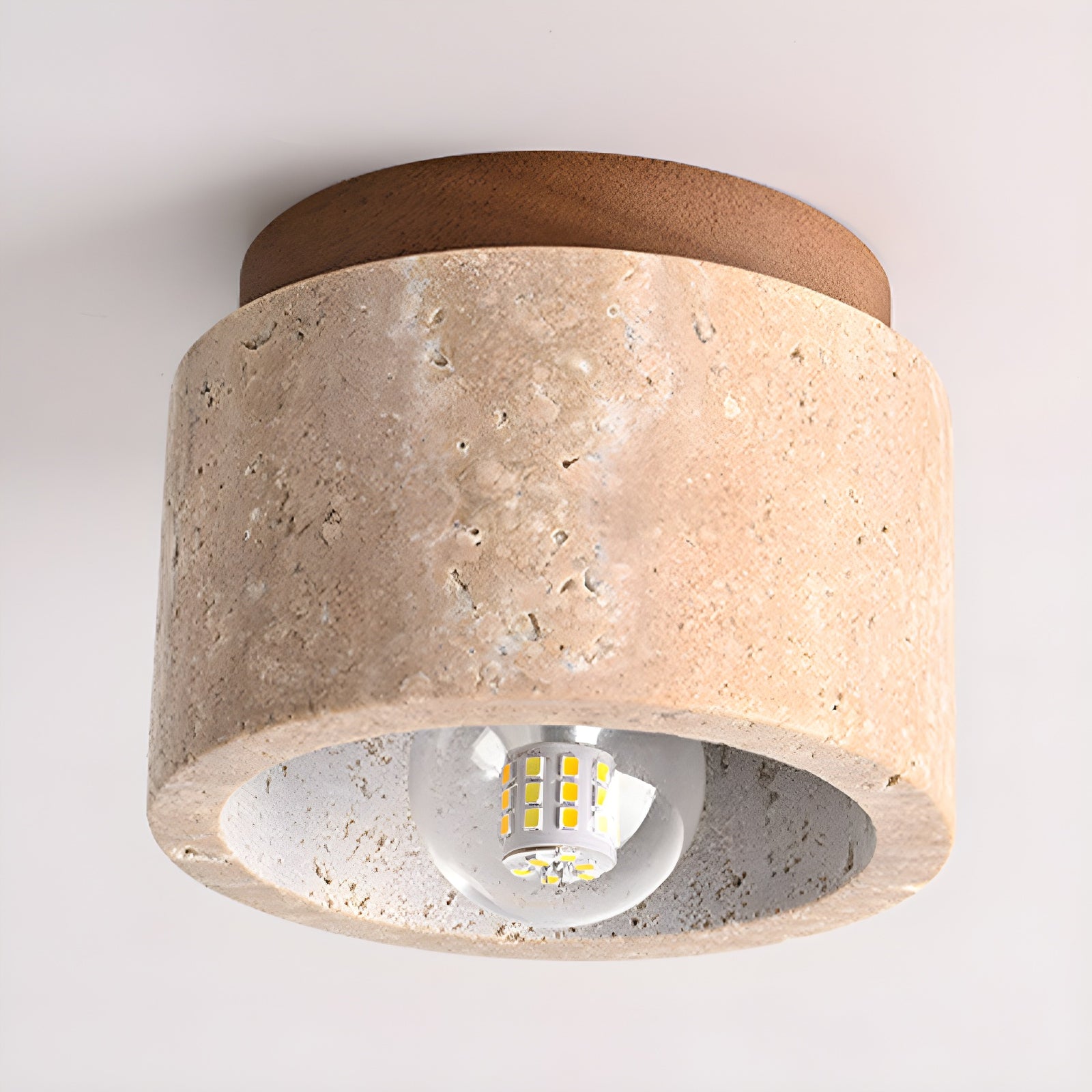 Minimalist Rustic Stone Ceiling Light - Cueteks
