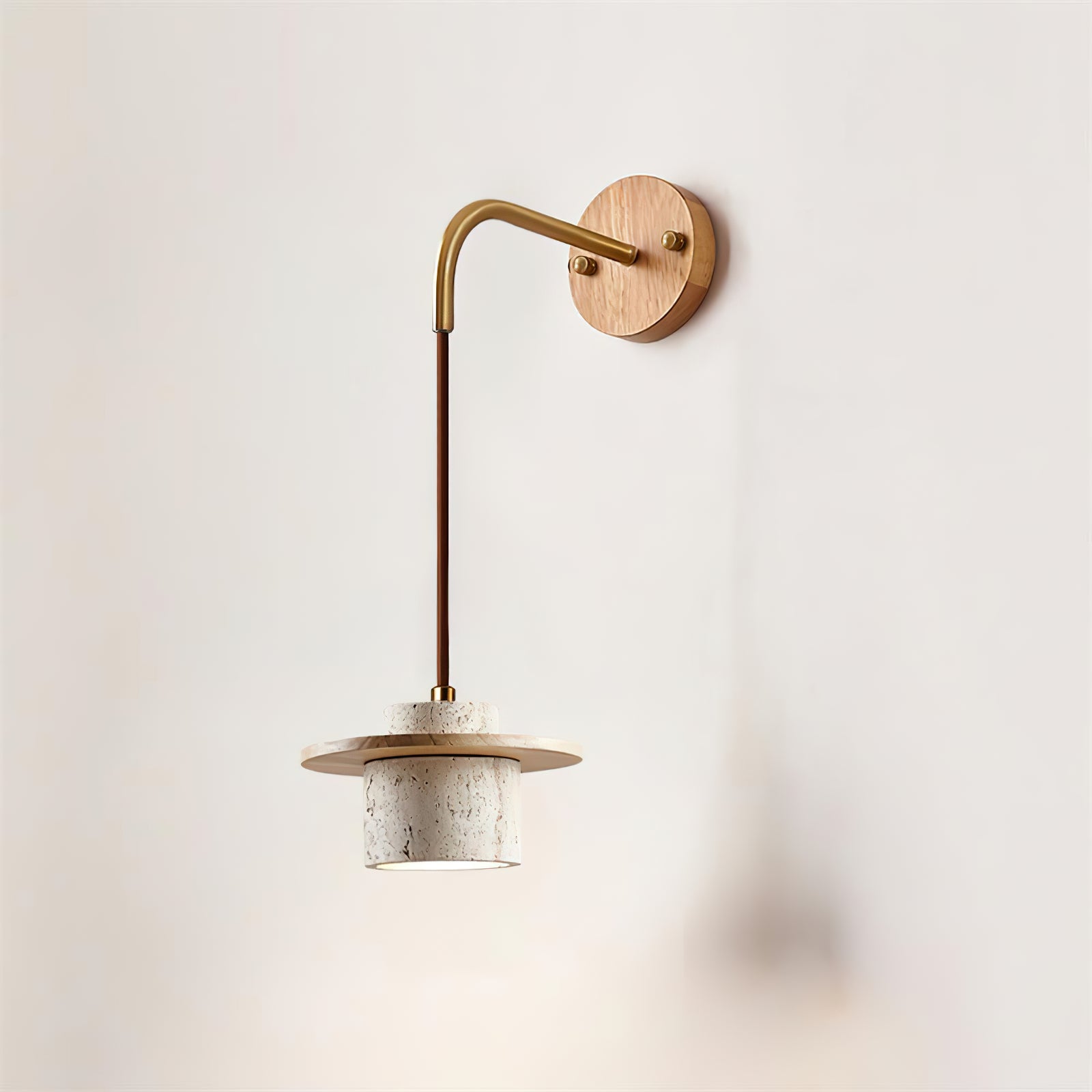 Rustic Textured Cata  Stone Wall Lamp - Cueteks