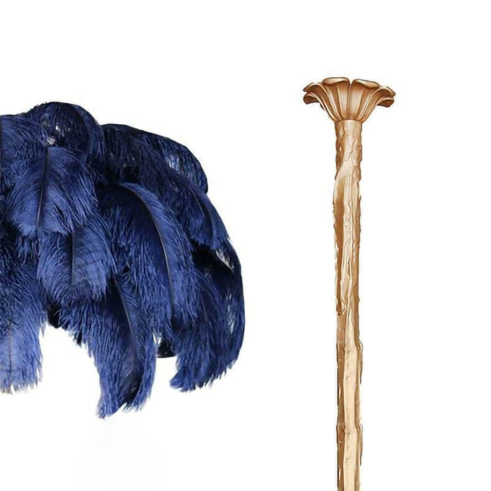 Colorful Ostrich Feather Chandelier - Cueteks