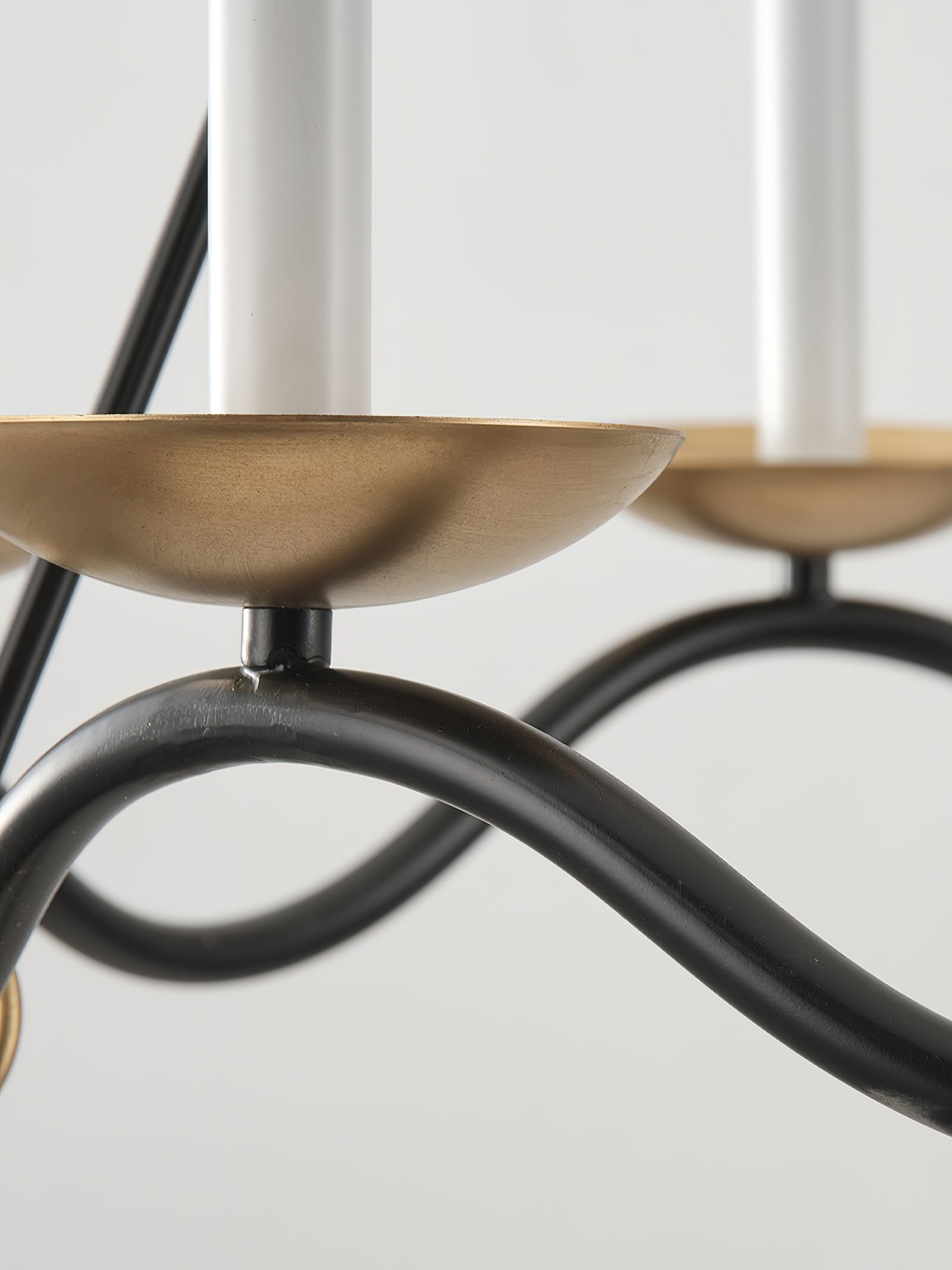 Wavy Arm Candle Chandelier - Cueteks