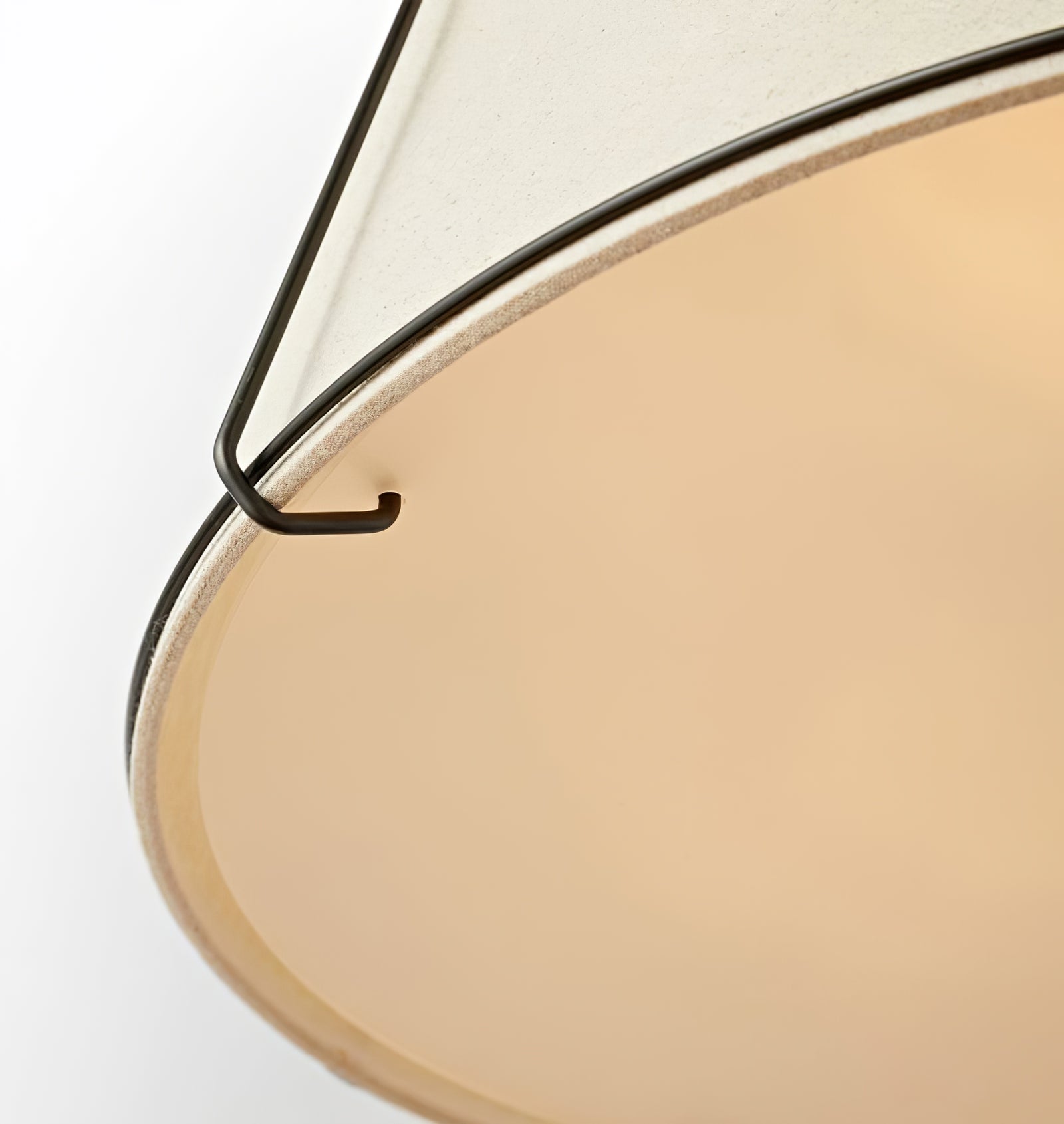 Renée Conical Gold and Fabric  Pendant Lamp - Cueteks